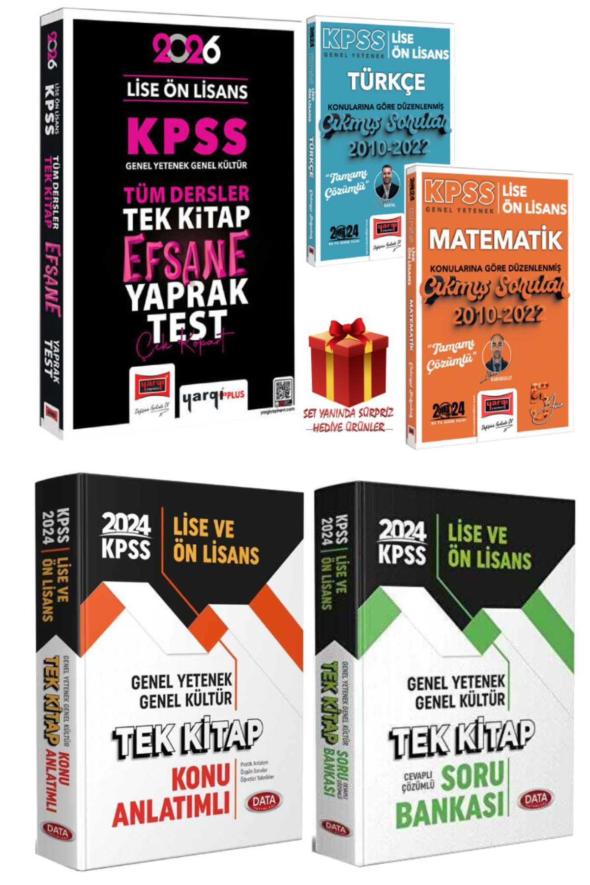 Yargı Yayınları 2026 Yargı Lise Ön Lisans Yaprak Test+Türkçe Mat Çıkmış Sorular+Data Lise Ön Lisans Konu Anlatım+SB