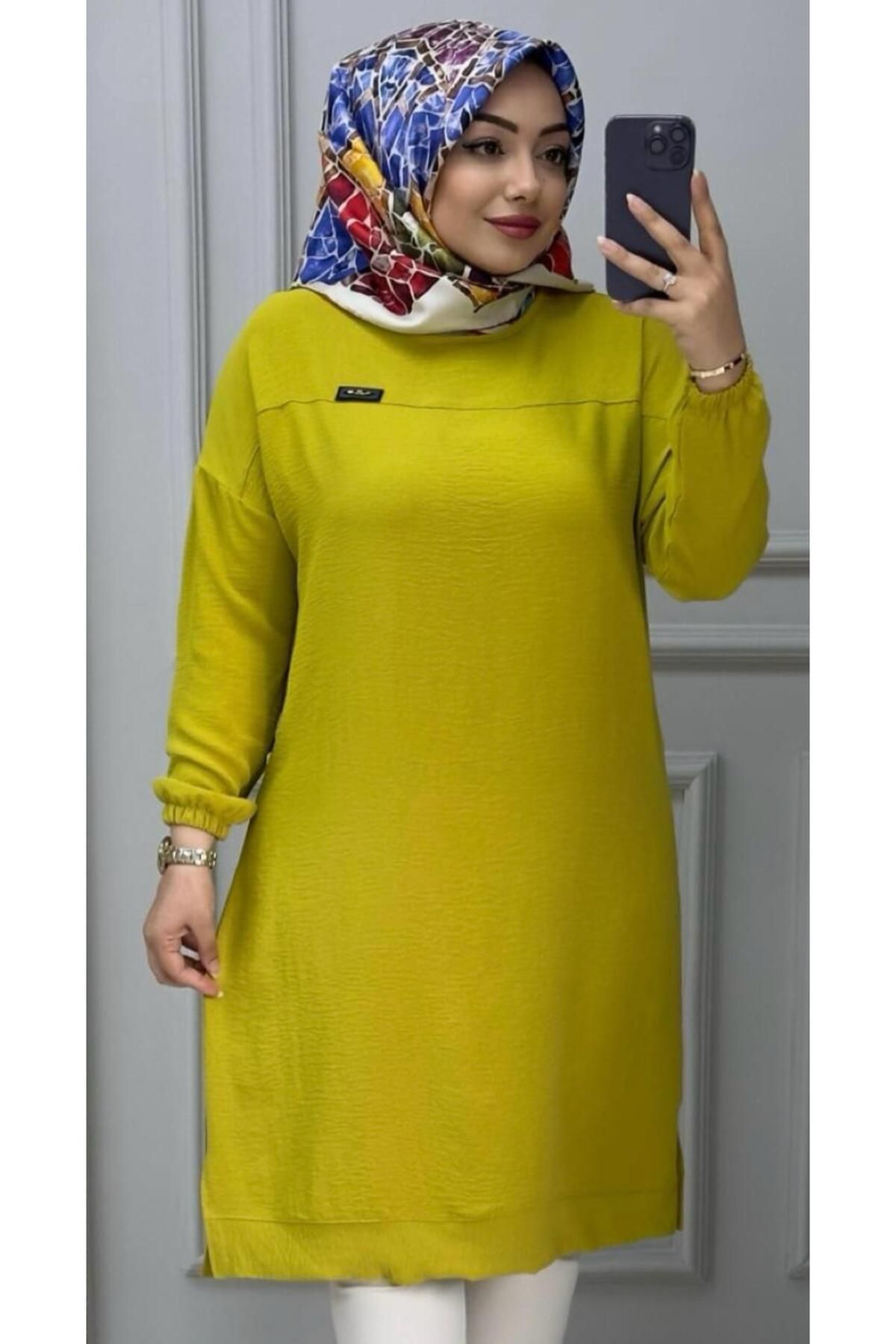Ebrarengiz Moda AYROBİN BATTAL KADIN TUNİK