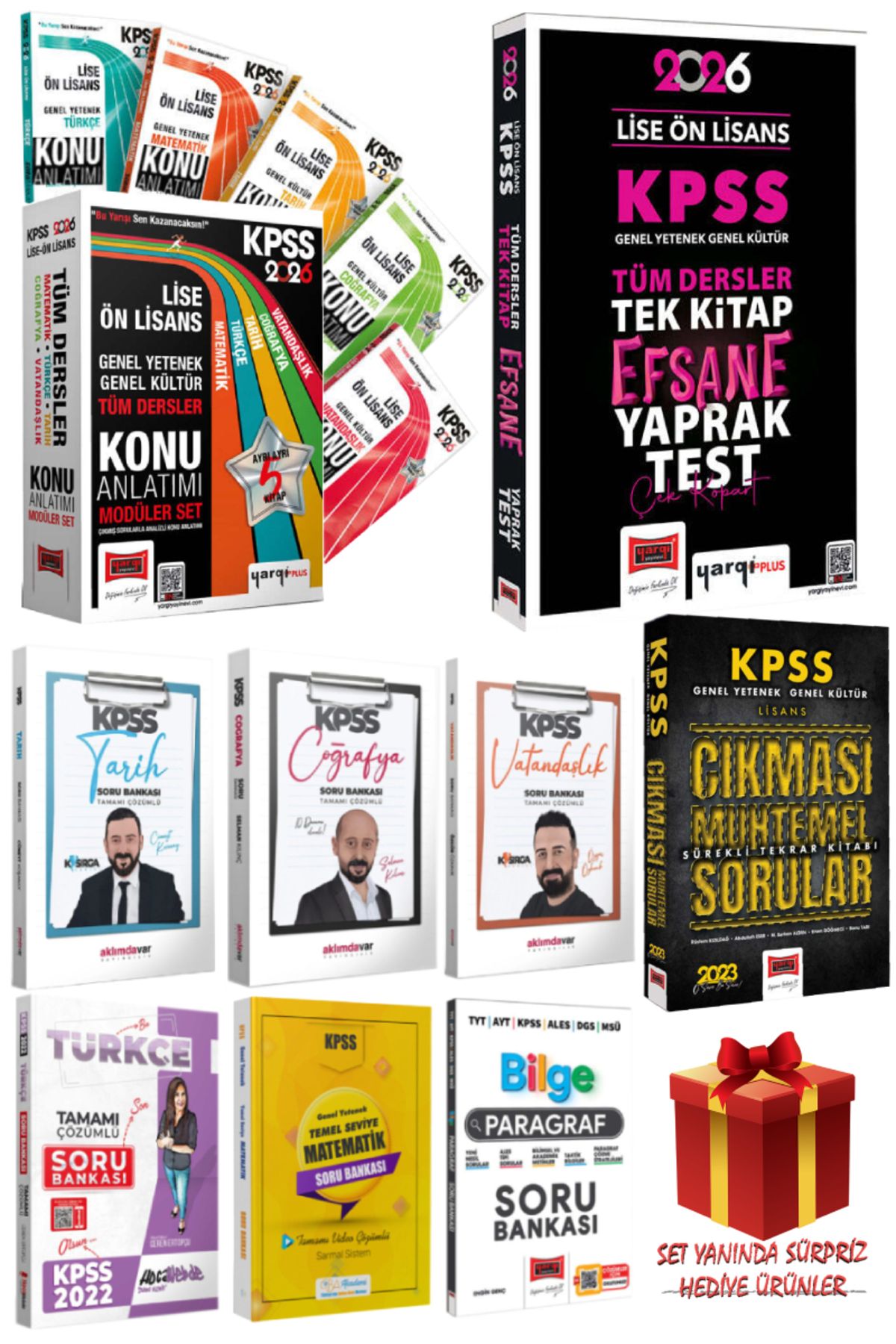 Yargı Yayınları 2026 Yargı Lise Ön Lisans Konu Anlatım Seti+Lise Ön Lisans Yaprak Test+Soru Bankası Seti+Çıkması M