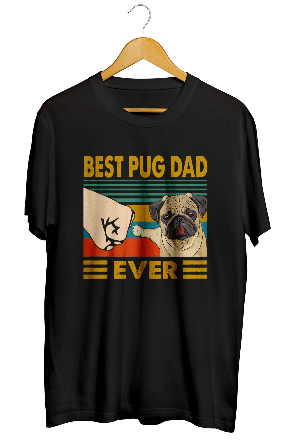 mibas Best Pug Dog Baskılı Kaliteli Tişört