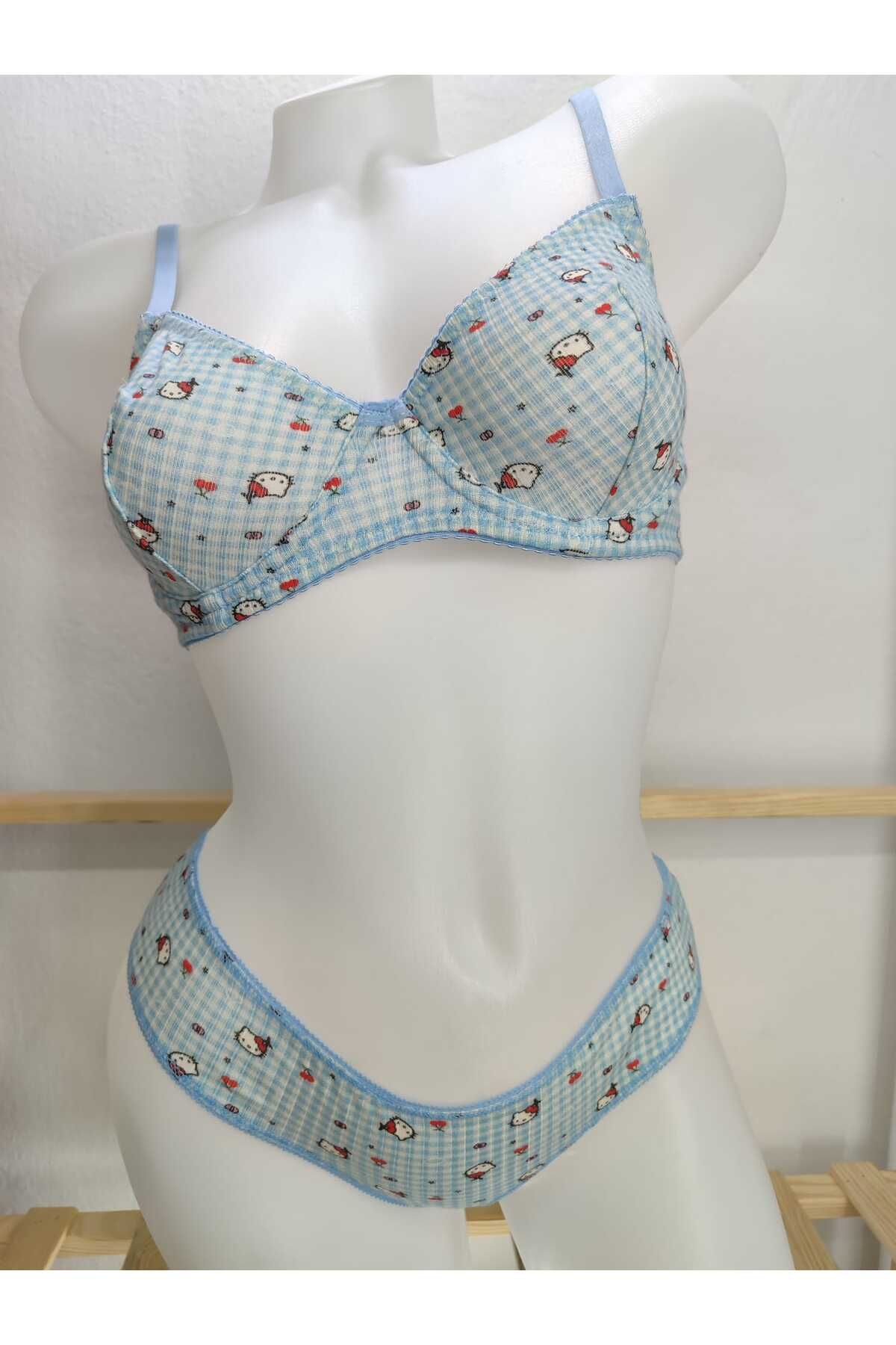 anjelithomewear 4412 - Baskılı Sütyen Takım