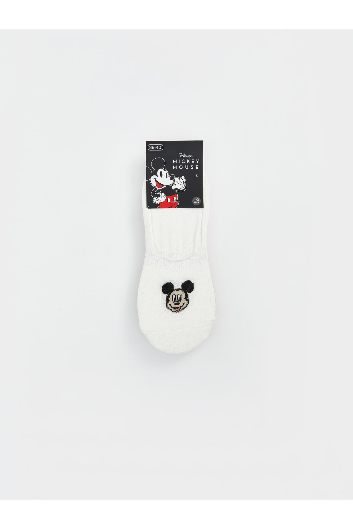 LC Waikiki Mickey Mouse Baskılı Kadın Babet Çorap 3'lü