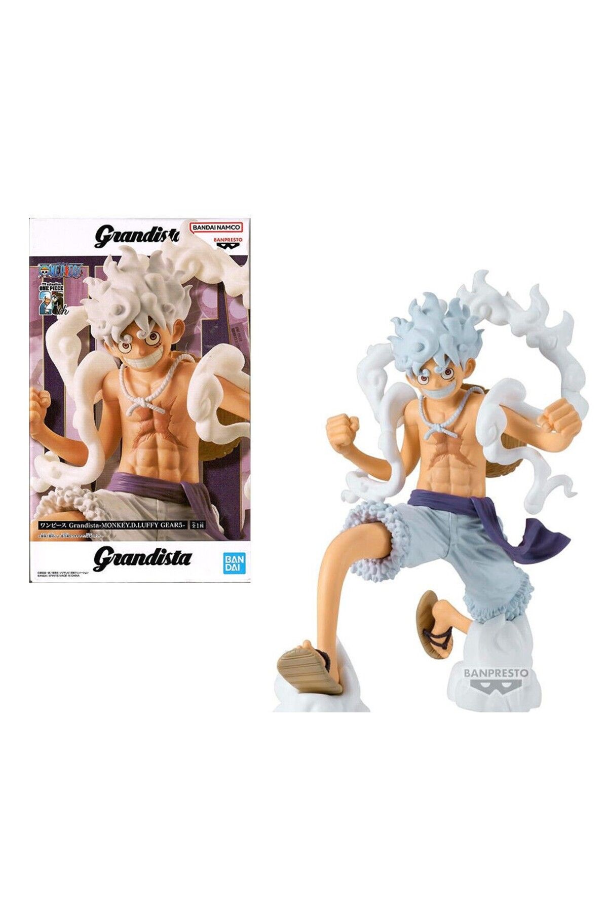 BANDAI Banpresto - One Piece - Monkey D. Luffy Gear 5 Grandista Figure Figür Anime