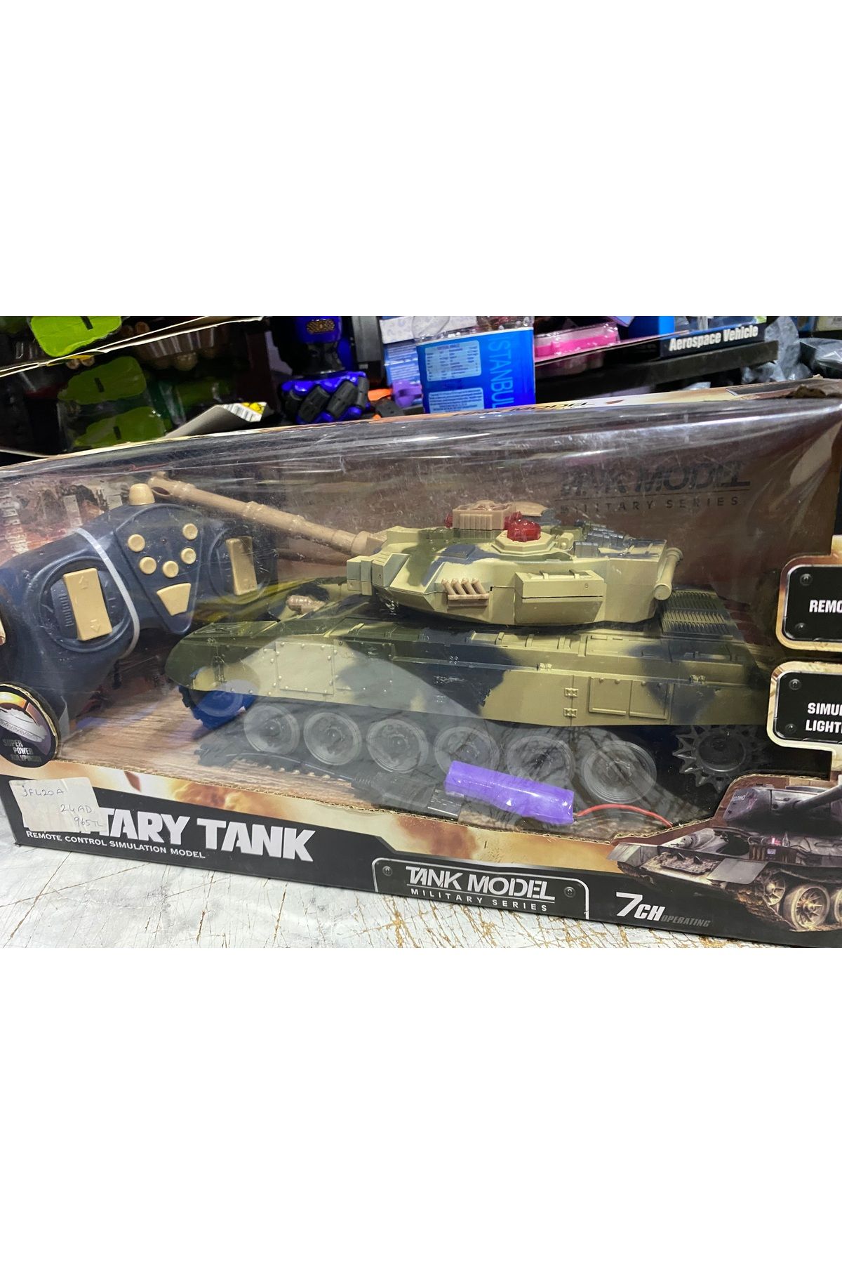 liss çarşı Askeri Tank Uzaktan Kumandalı Full Fonksiyonlu Sesli Işıklı Tank Şarjlı Fonksiyonel Özellikli