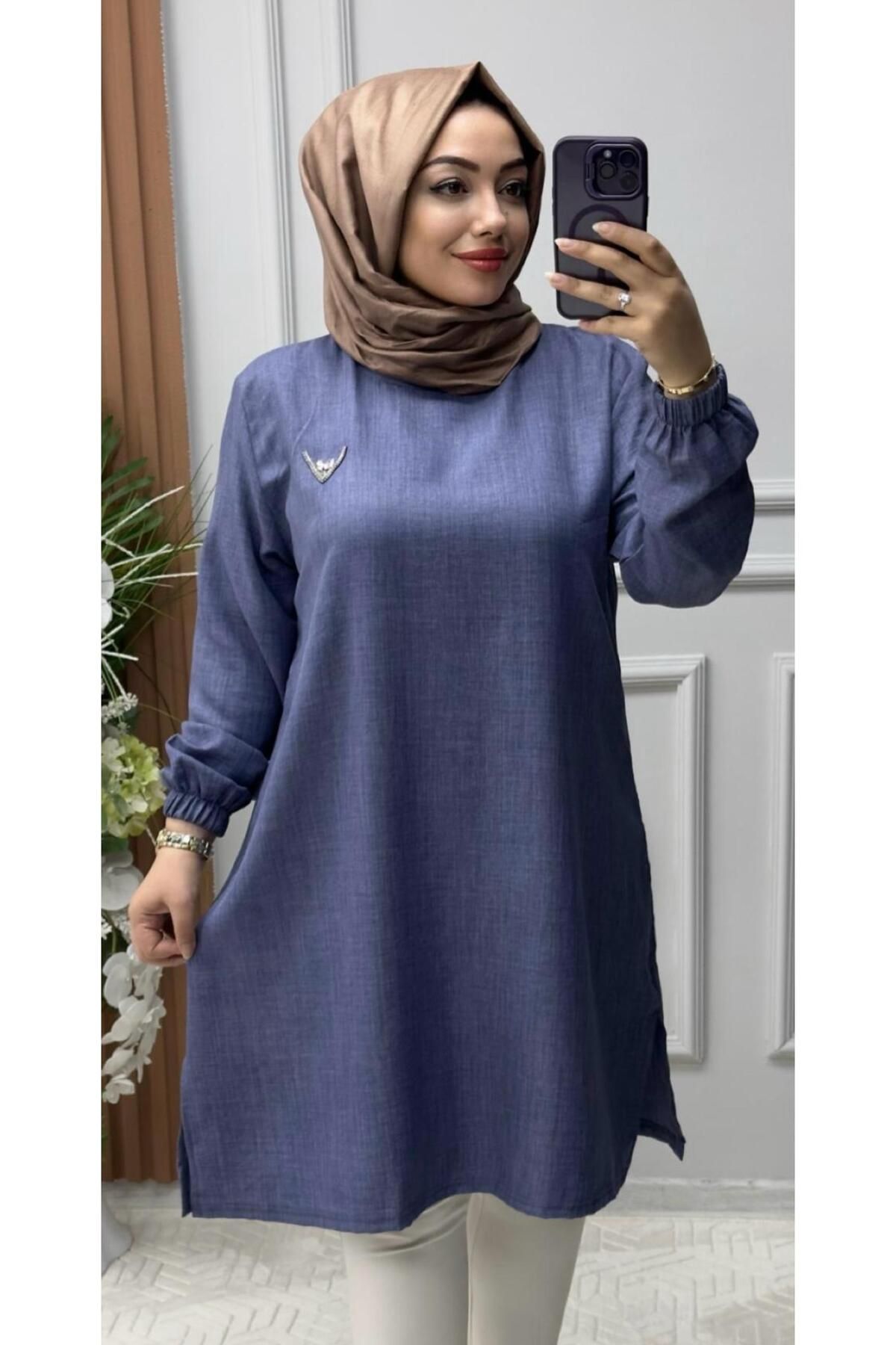 Ebrarengiz Moda MİRA KETEN KADIN TUNİK