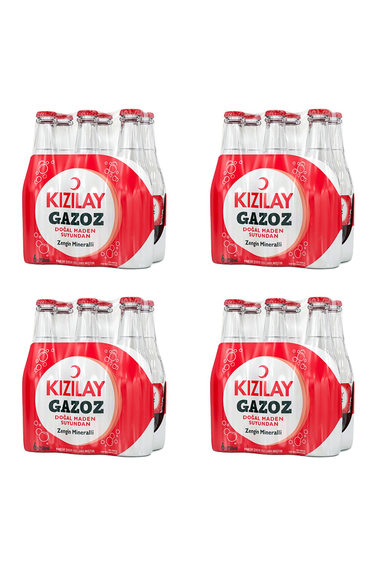 Kızılay Gazoz - Doğan Maden Suyundan Zengin Mineralli - 250 ML x 24 Adet