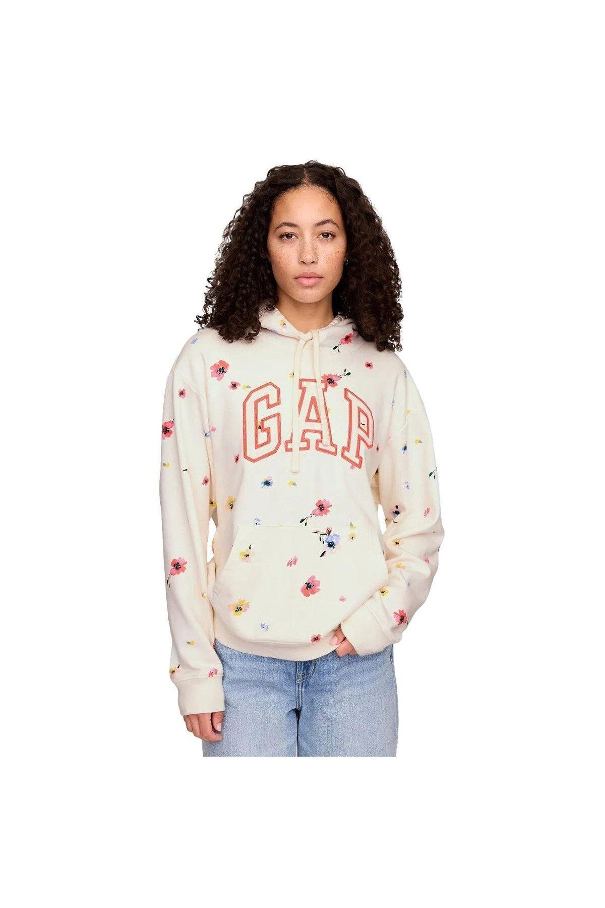 GAP Logo Relaxed Havlu Kumaş Sweatshirt - 885589