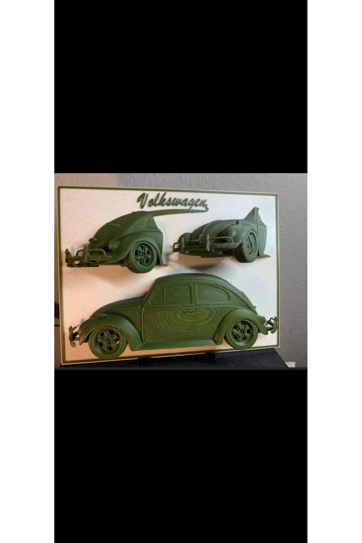 ABAS 3D Baskı Volkswagen Beetle Kesitli Model – Detaylı Demonte Görünümlü Dekor