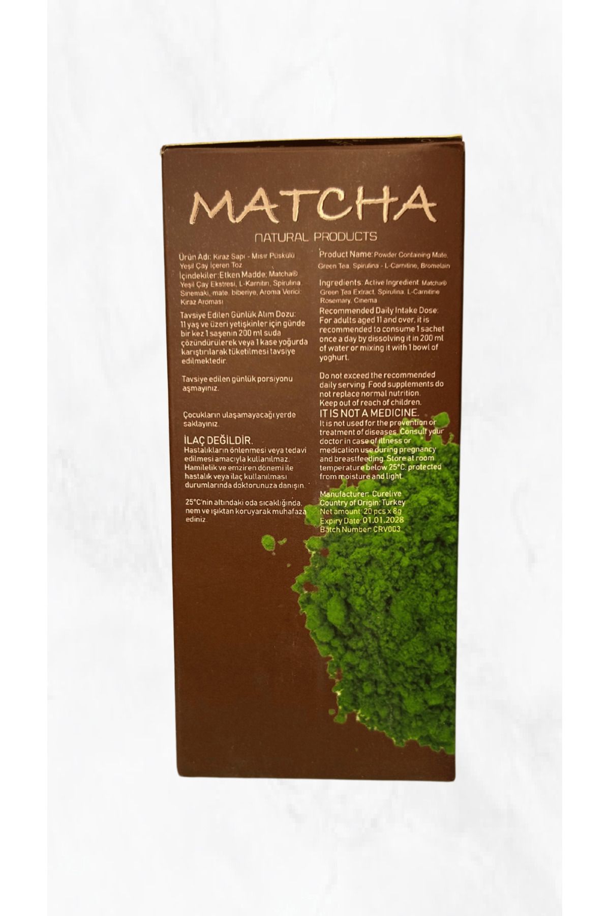 CURELIVE Matcha Kiraz Saplı - Mısır Püsküllü