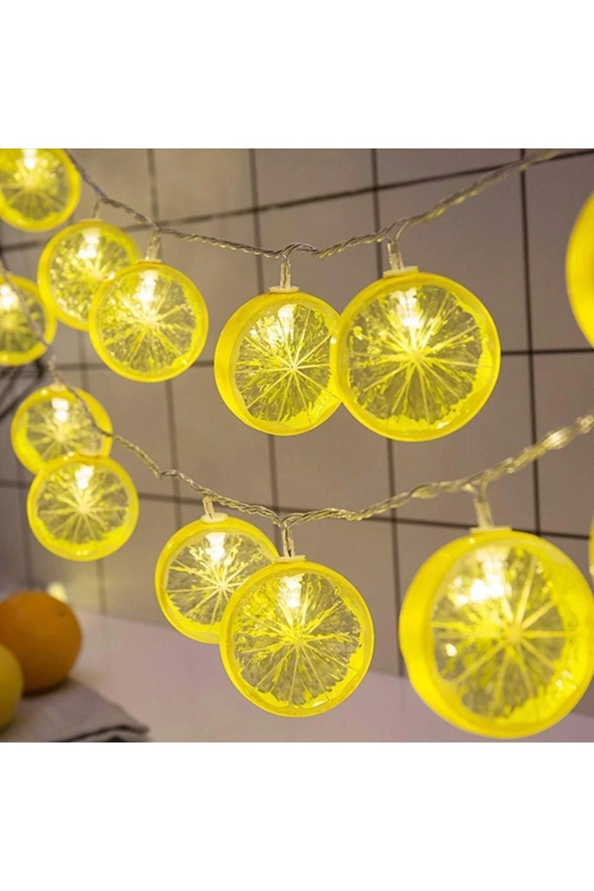 Nemere 2 M 10 Led Pilli 2 Kademeli Limon Led Işık 6200-269