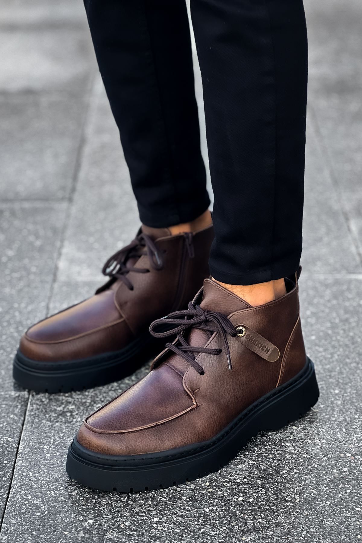devrialemshoes CH213 CST Bryggen Erkek Bot KAHVE
