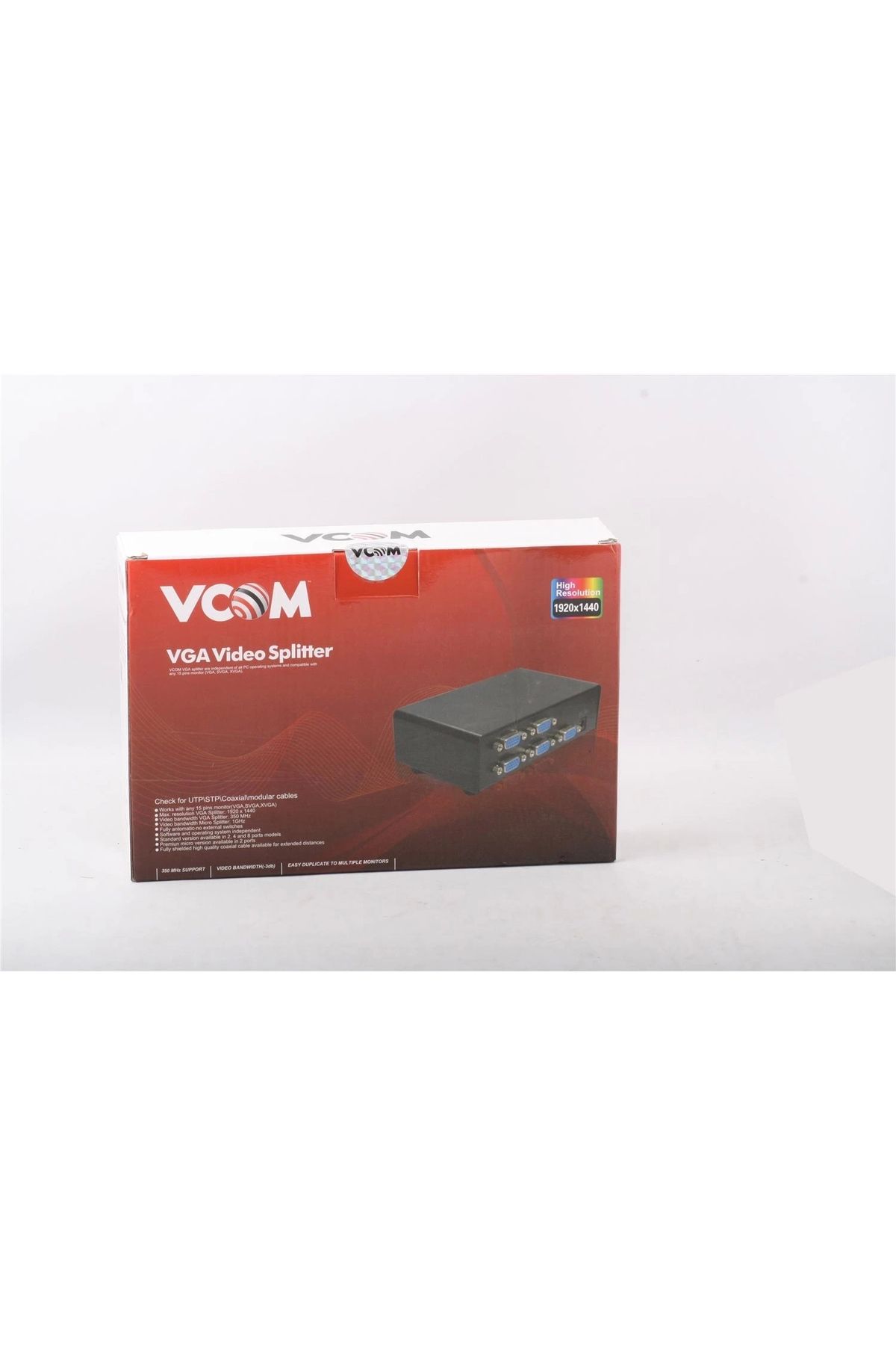 VCOM DD138 1-8 Port 350MHZ Metal Vga Splitter
