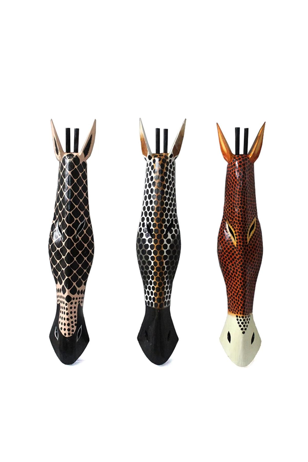 YNT İthalat Ahşap Zebra Mask 1 Metre.