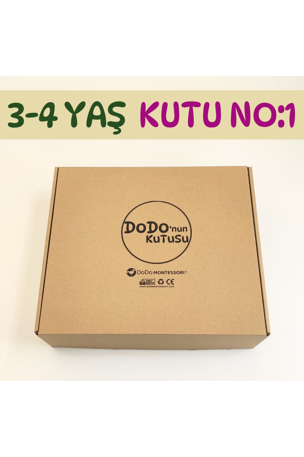 Dodo Montessori Dodo'nun Kutusu — Okul Öncesi Aktiviteler — 3-4 YAŞ KUTU NO:1