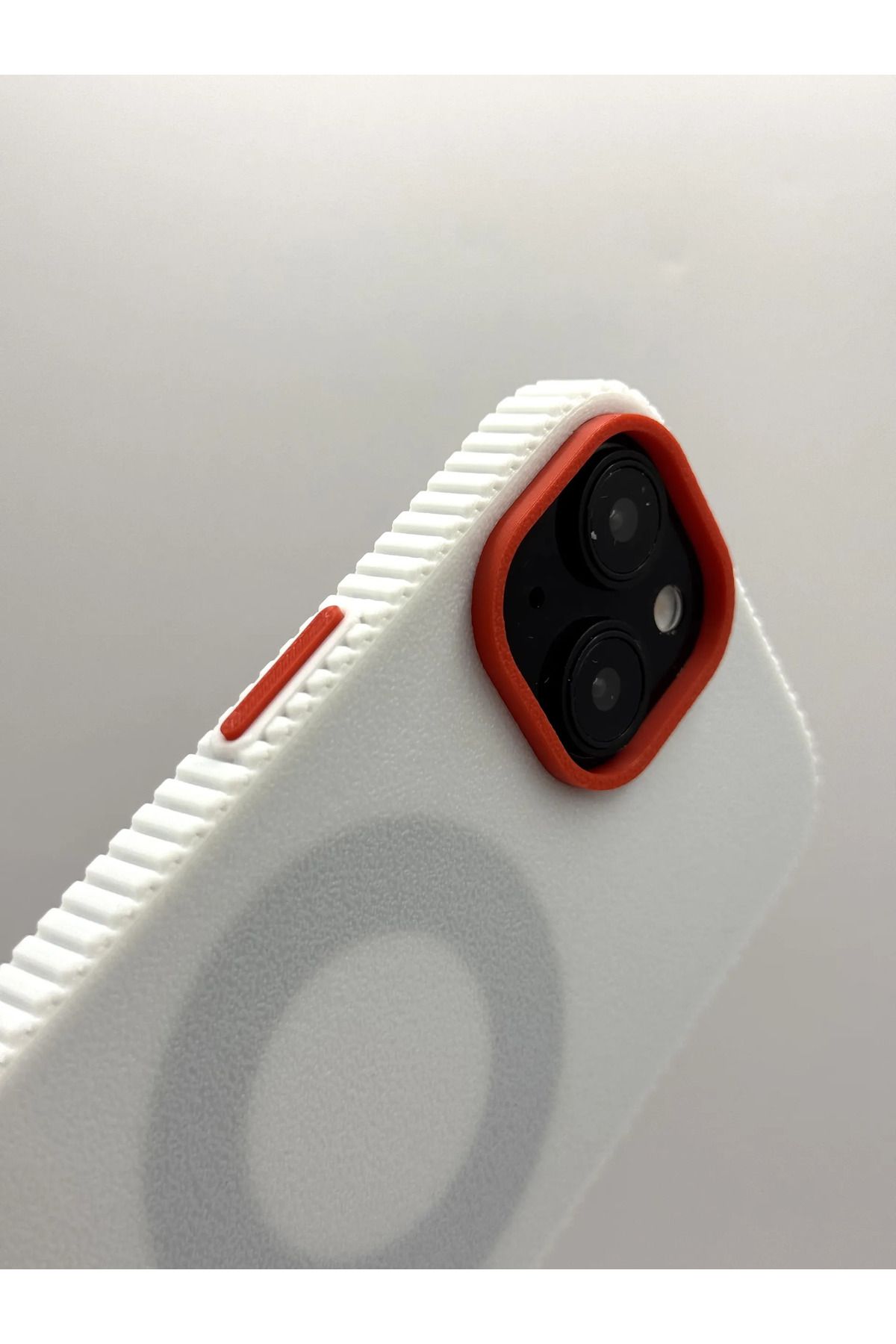ECDESİNG İphone 15 Telefon Kılıfı / Siyah&Kırmızı