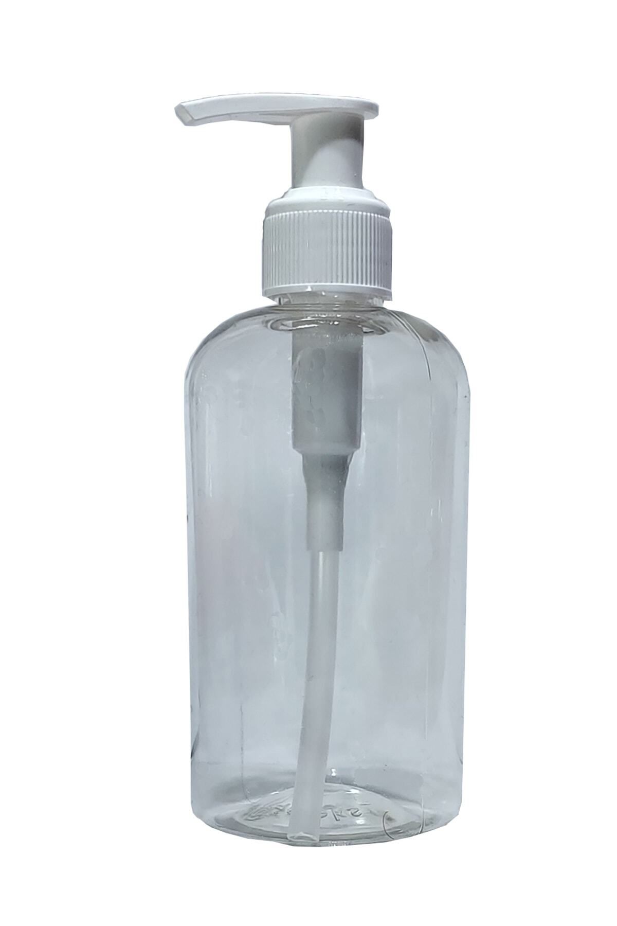 Mikasso 1 Adet 250 Ml Sıvı Sabun Ve Deterjan Pompalı Pet Şişe 8 x 14 cm