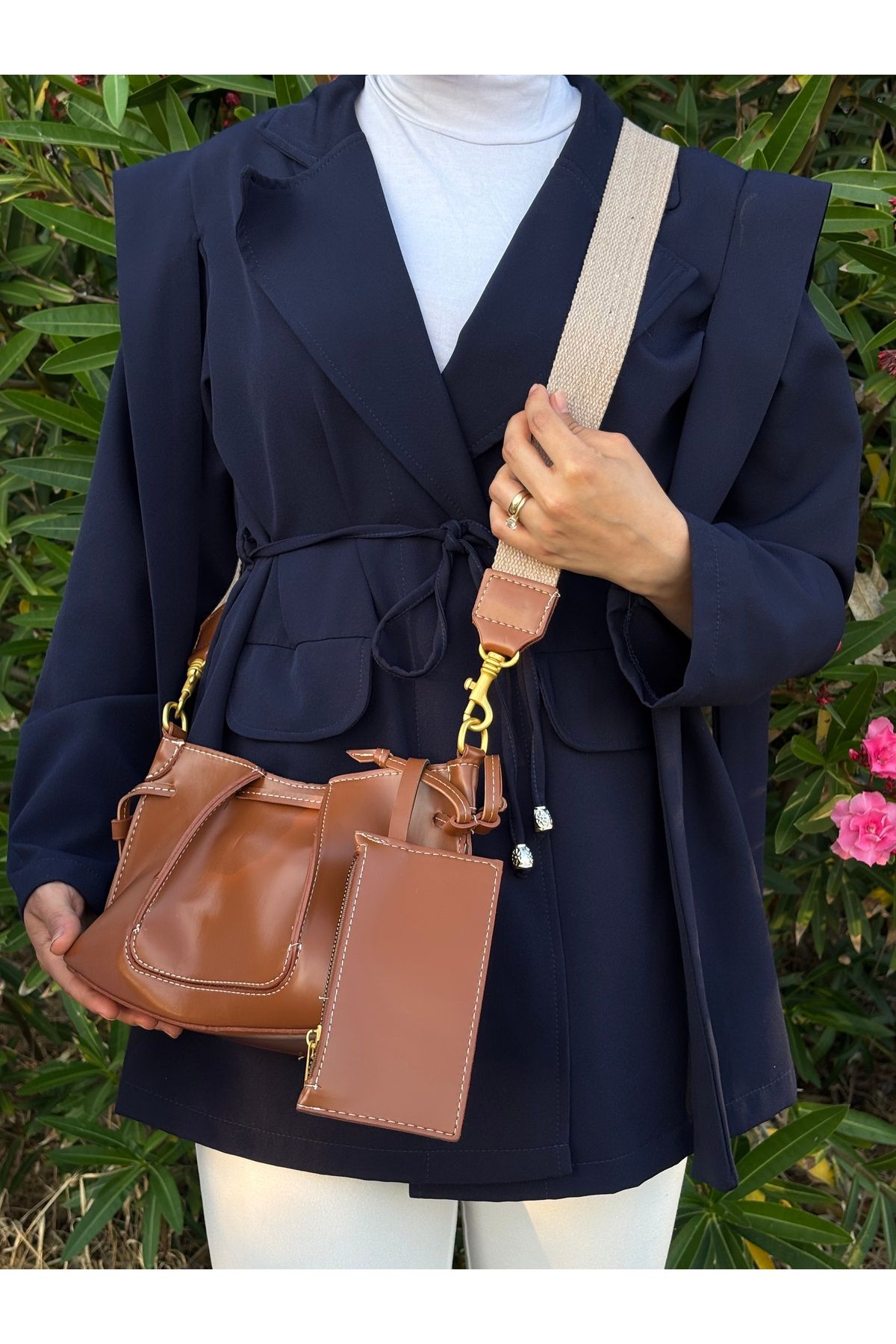 RAFELLA BAG Vera model ayarlanabilir askılı mini cüzdanlı kadın çanta