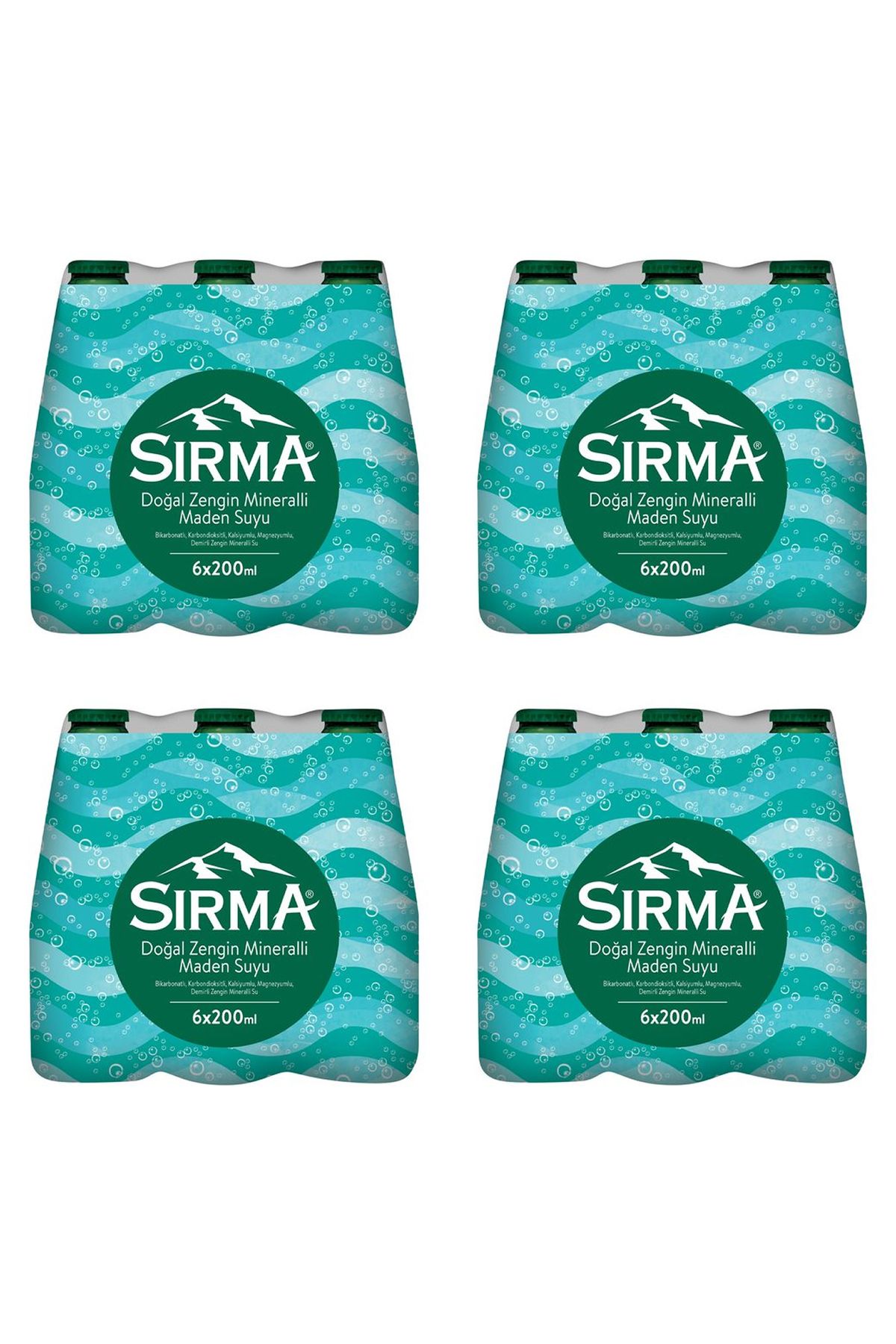 Magika Design Sırma Doğal Zengin Mineralli Maden Suyu 200 ML x 24 Adet