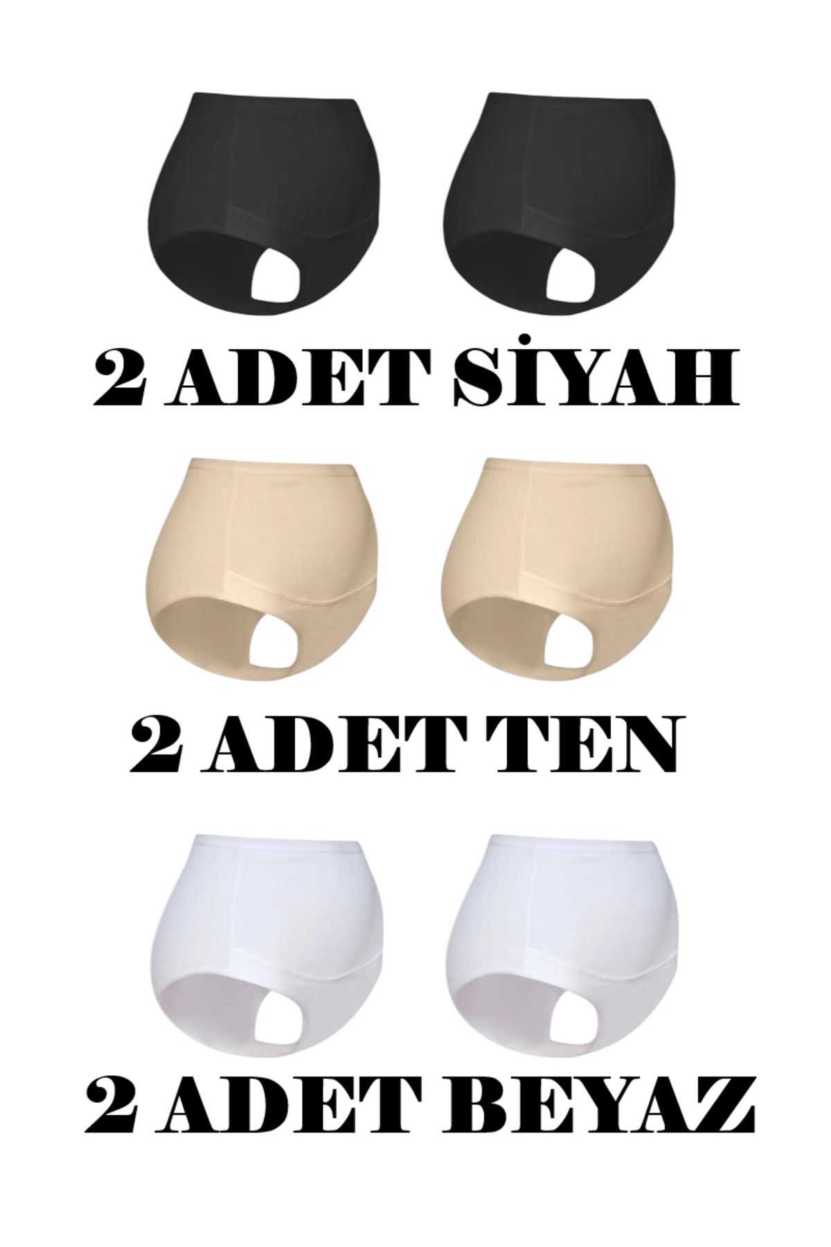 Özten 6'Lı Asorti Paket Modal Lüks Hamile Külodu OZT6111