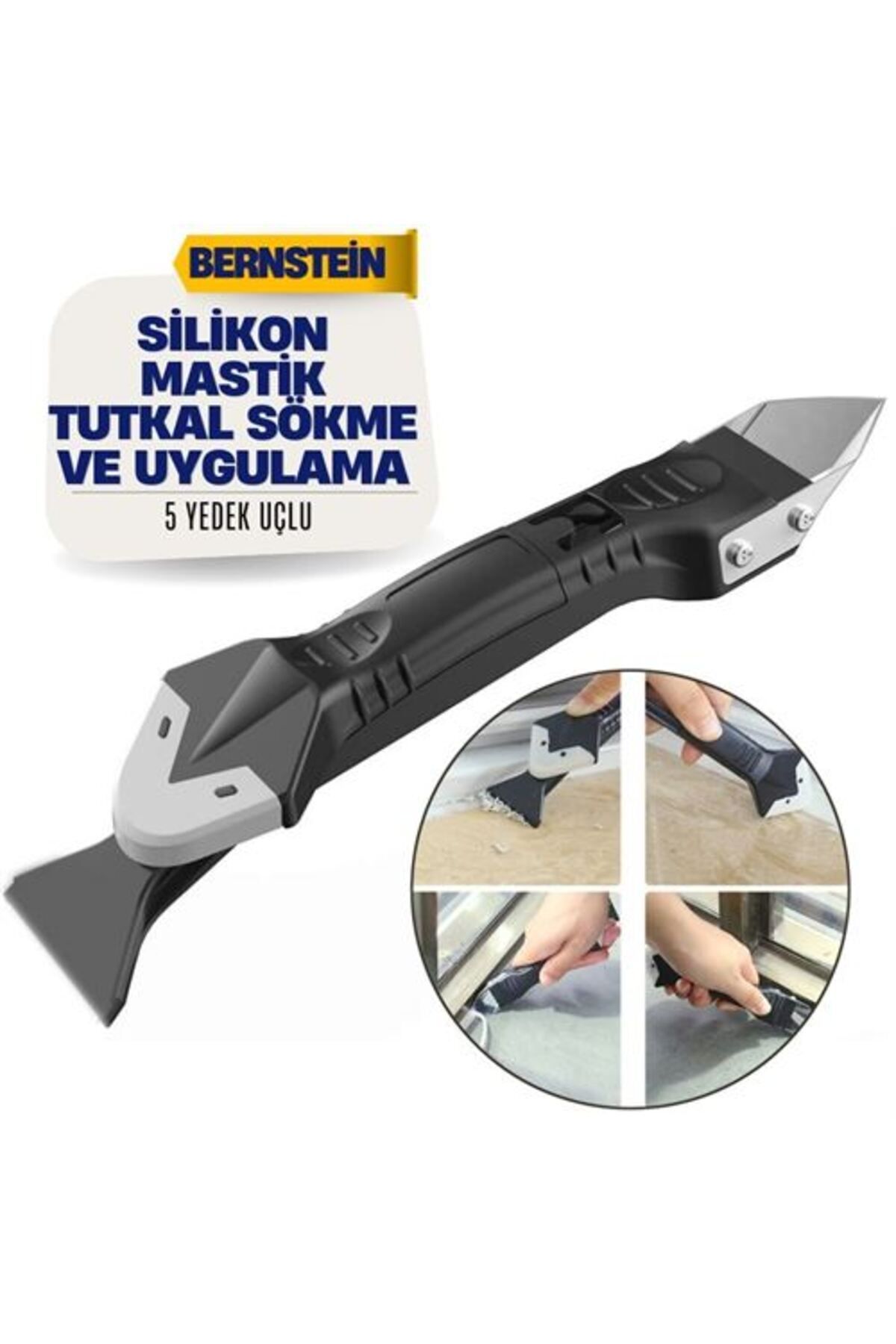 Mikasso Bernstein Silikon Mastik Tutkal Sökme ve Uygulama Kiti TR
