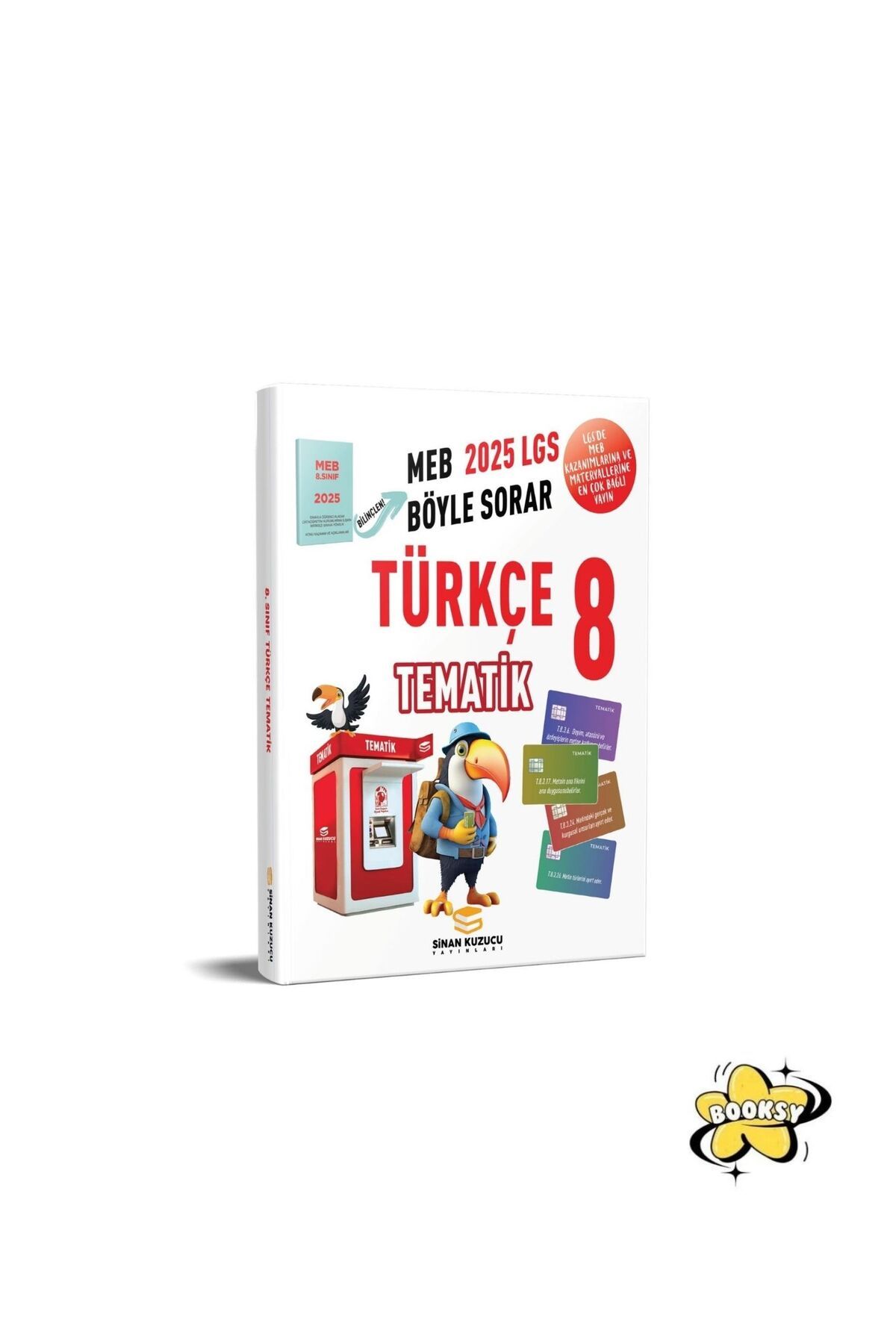SİNAN KUZUCU YAYINLARI 2025 LGS 8. SINIF TÜRKÇE TEMATİK SORU BANKASI - BOOKSY