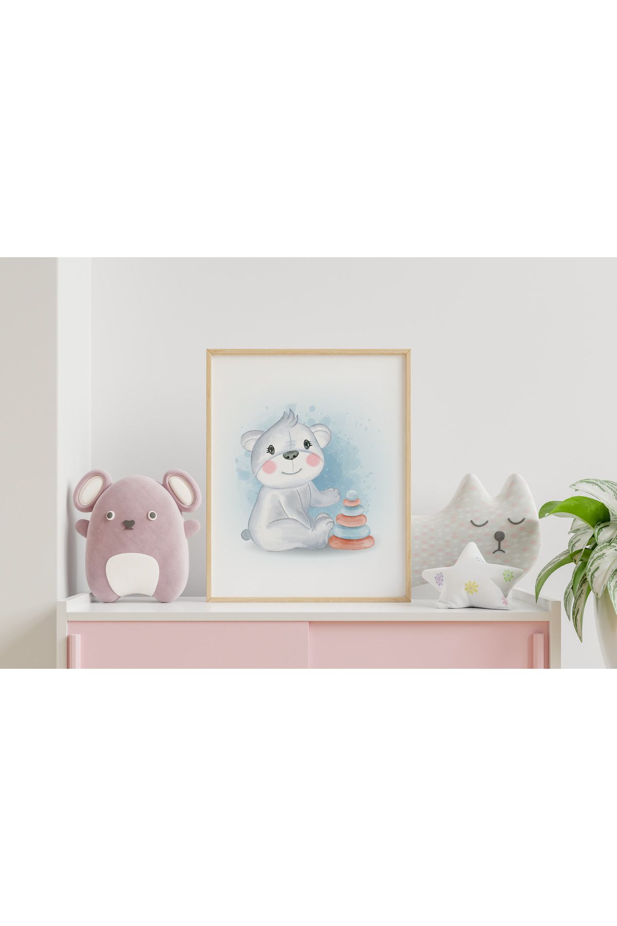 Home Yavru Koala Çerçeveli Çocuk ve Bebek Odası Tablosu
