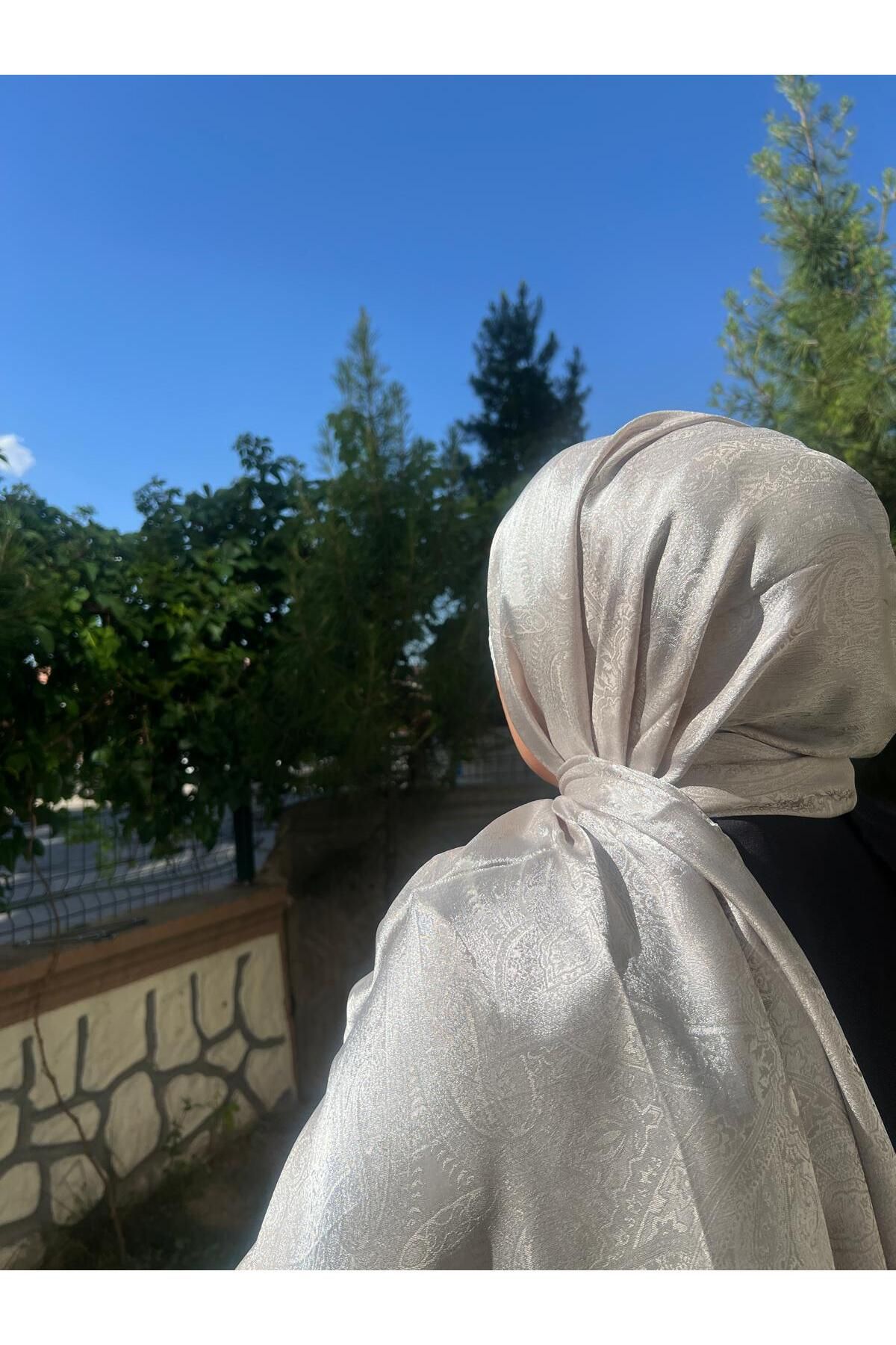 BZK BUTİK Etnik gıri fırfır parçalı desenli Desen Vural Ipek Şal