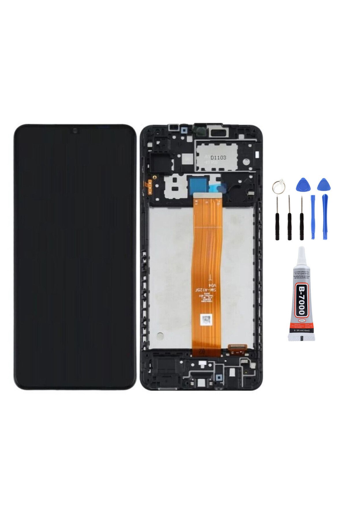 TamirCep Samsung A12 A127F Çıtalı Uyumlu Ekran Lcd Dokunmatik Tamir Seti Hediyeli