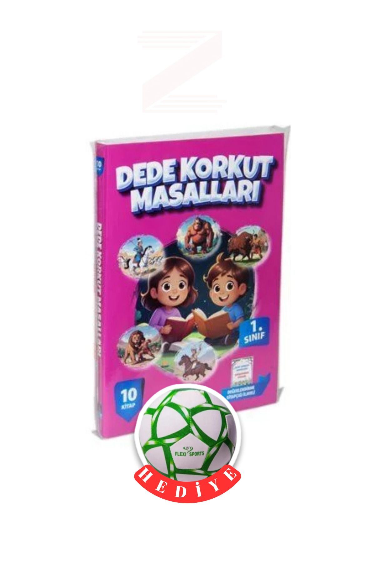 Mercan Okul Yayınları 1.Sınıf Dedekorkut Masalları 10 Kitap+Soru Kitapçığı(Futbol Topu Hediye)