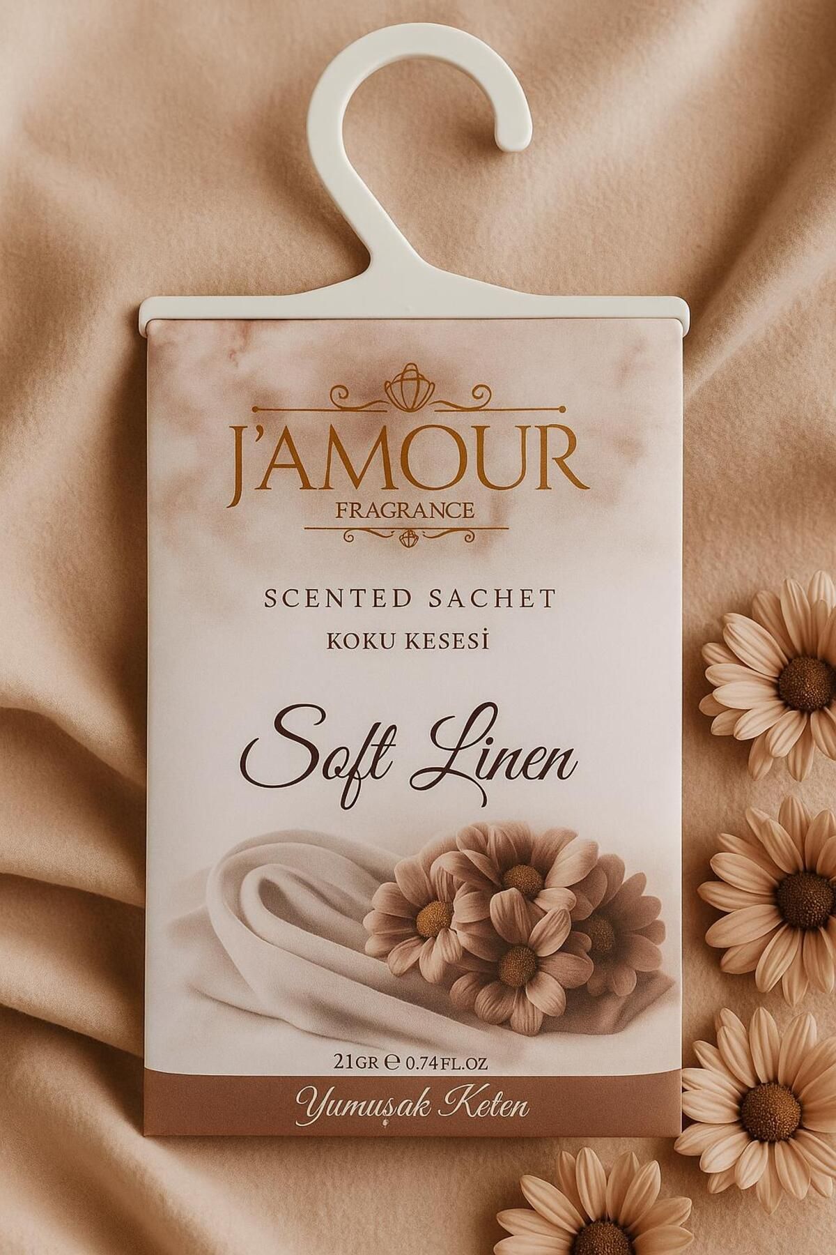 J'AMOUR Soft Linen (Yumuşak Keten) Askılı Dolap ve Çekmece Kokusu