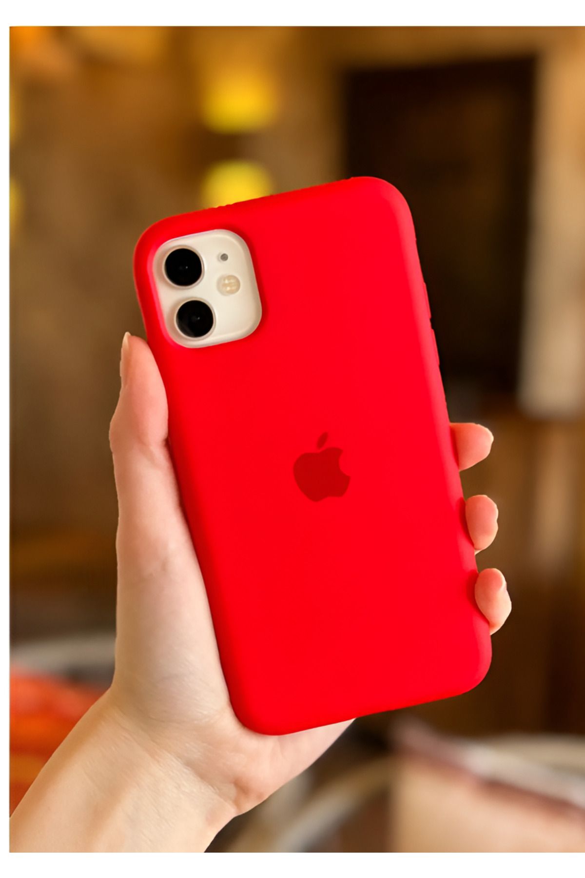 EXS Aksesuar Iphone 11 Uyumlu Içi Kadife Lansman Silikon Kılıf Kapak