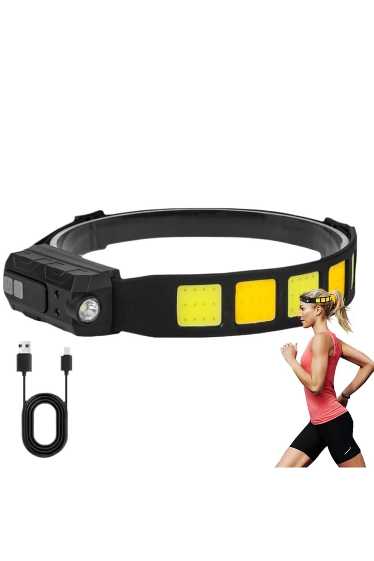 Nemere Sensörlü Cob XPG Led Kafa Lambası WT-066