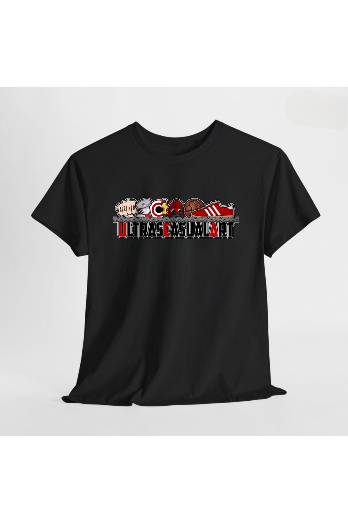 SARI ULTRAS CASUAL ART TEMALI TSHIRT %100 PAMUK