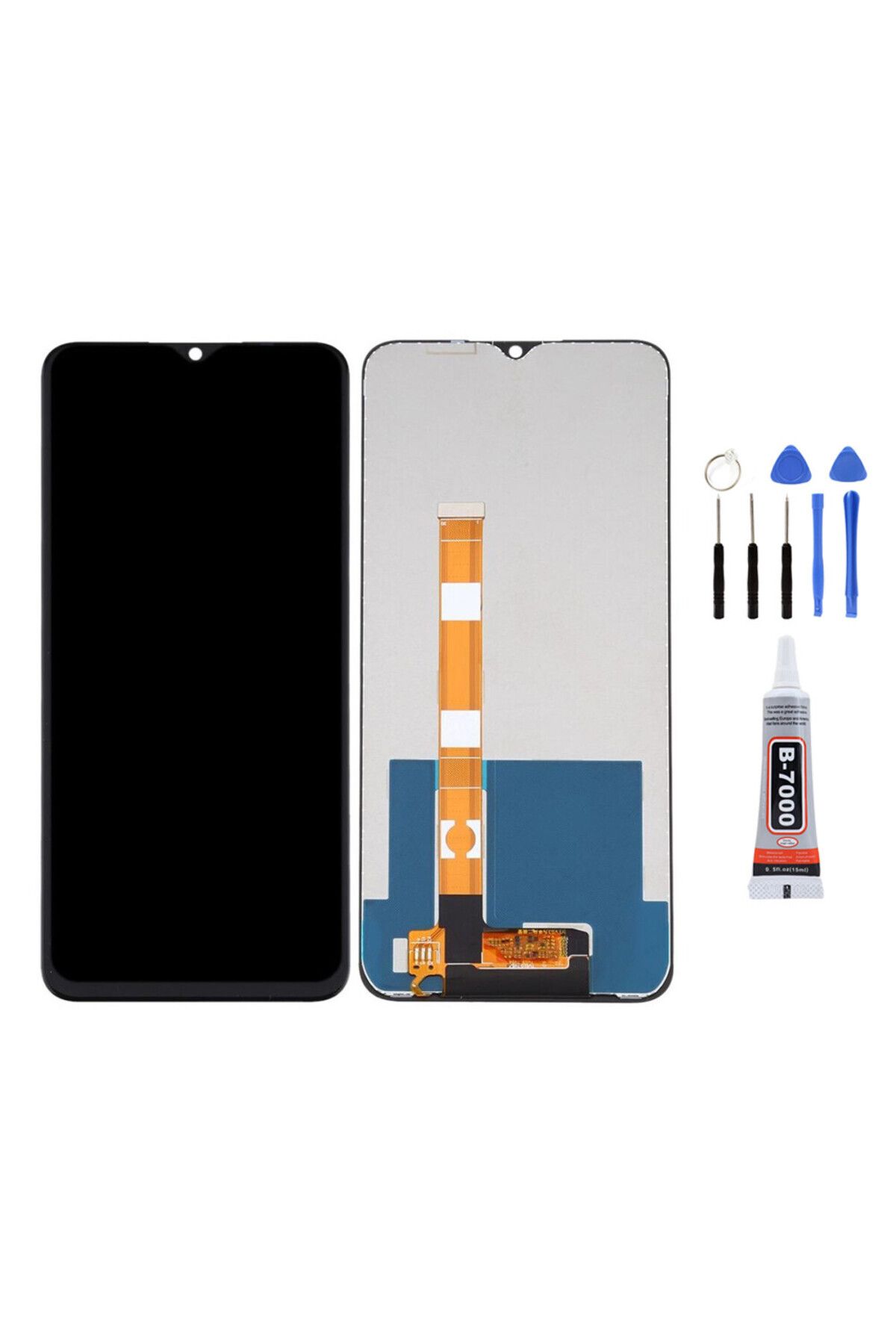 TamirCep Oppo Realme C15 Uyumlu Ekran Lcd Dokunmatik Tamir Seti Hediyeli