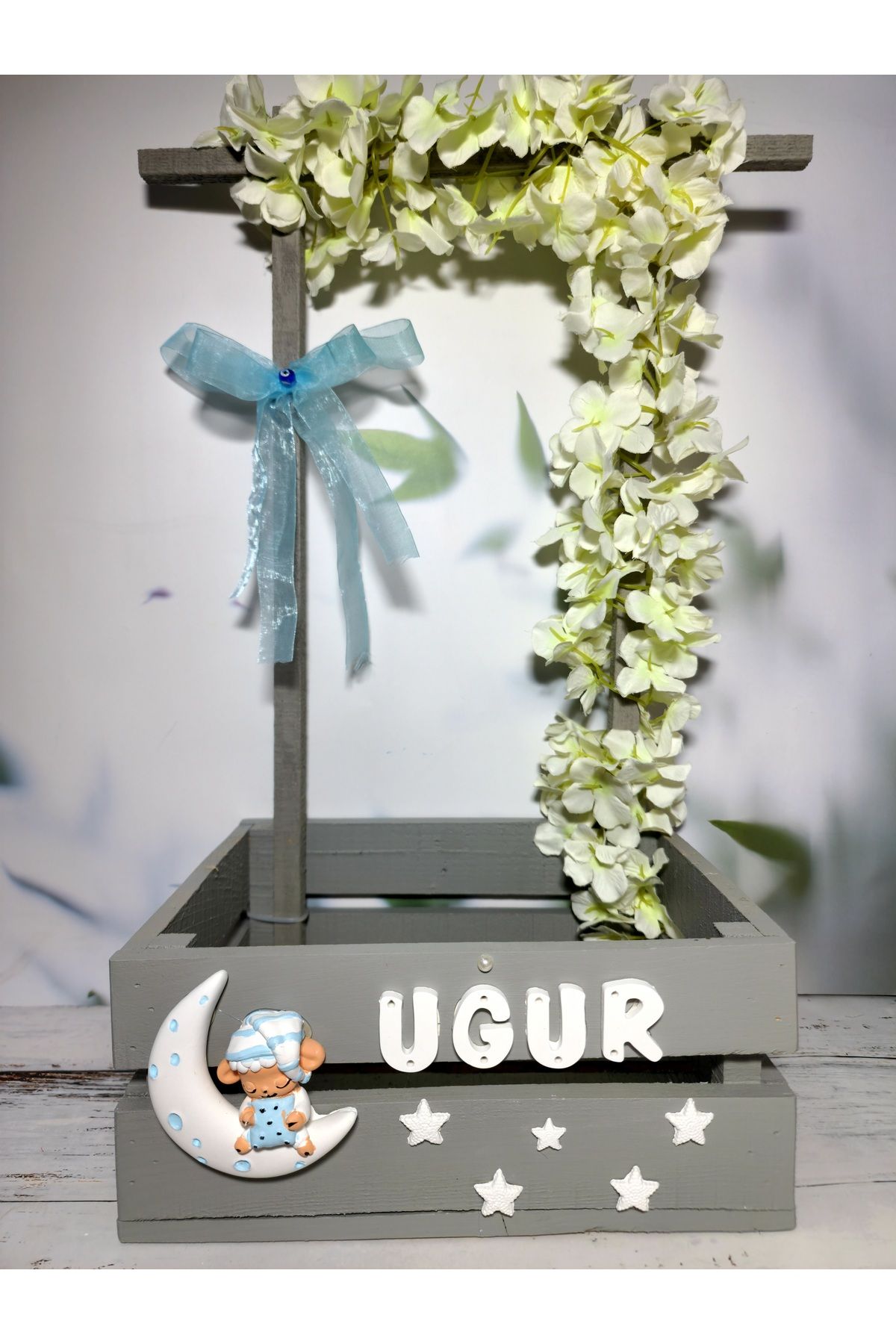 glow moon 40 Uçurma Sepeti / Kırk Uçurma Sepeti / Babyshower / Bebek Hediye Sepeti /teyze Sepeti/hala Sepeti