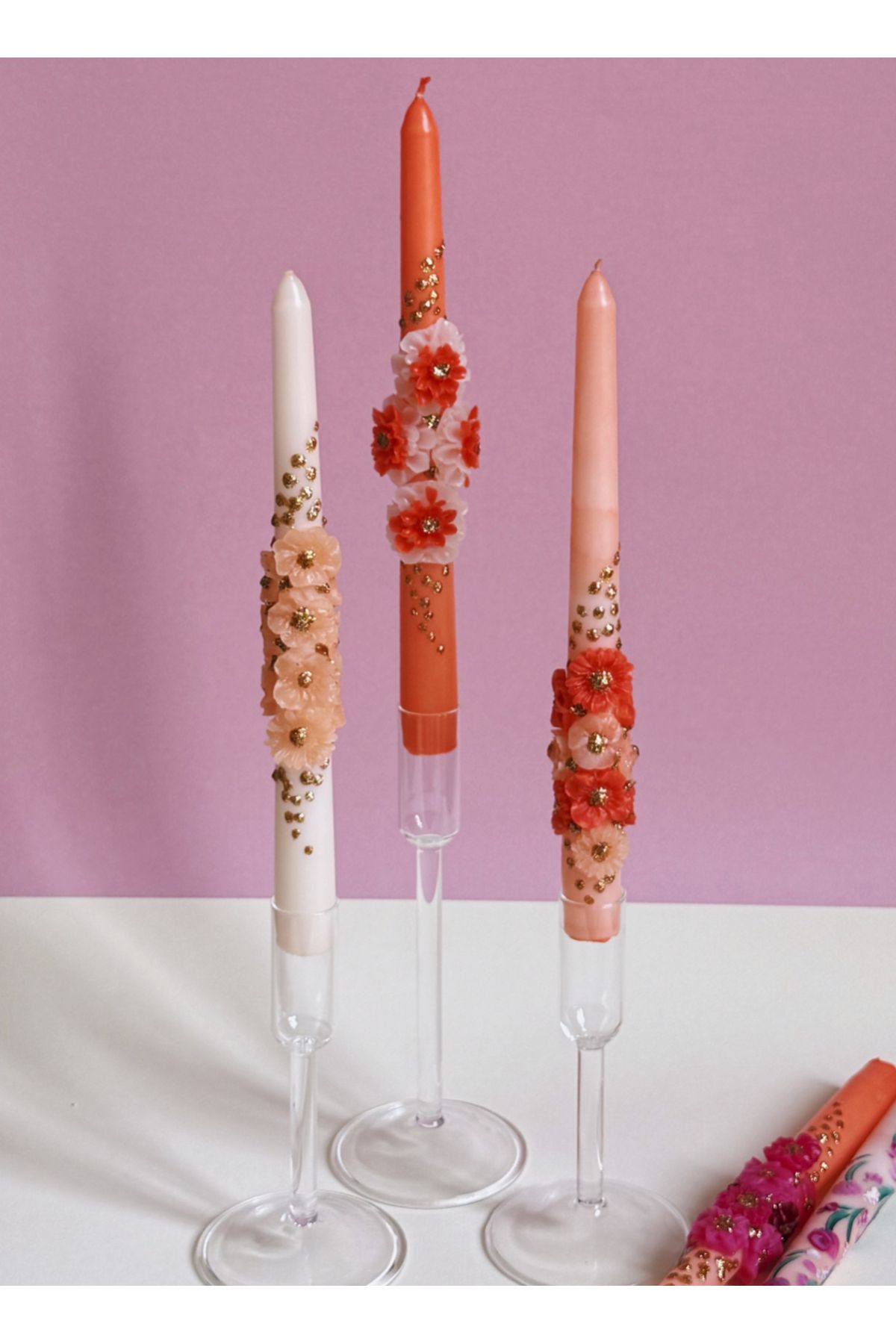 STUDIO SOI CANDLE&MORE 3'LÜ MUM SETİ 2025 SICAK YAZ SORBE SERİSİ