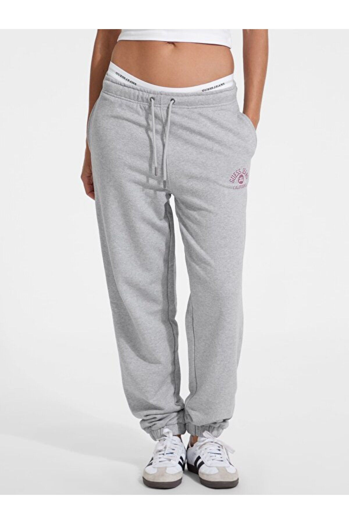 Guess Jeans Pants Iconic Kadın Regular Fit Pantolon