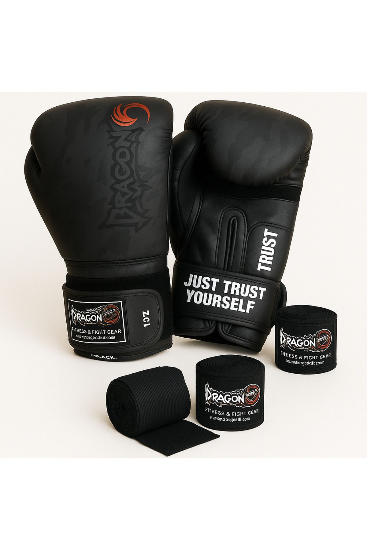 Dragondo Camo Kickboks Boks Eldiveni Oz ve Bandaj giftoom Gloves Clas Premium
