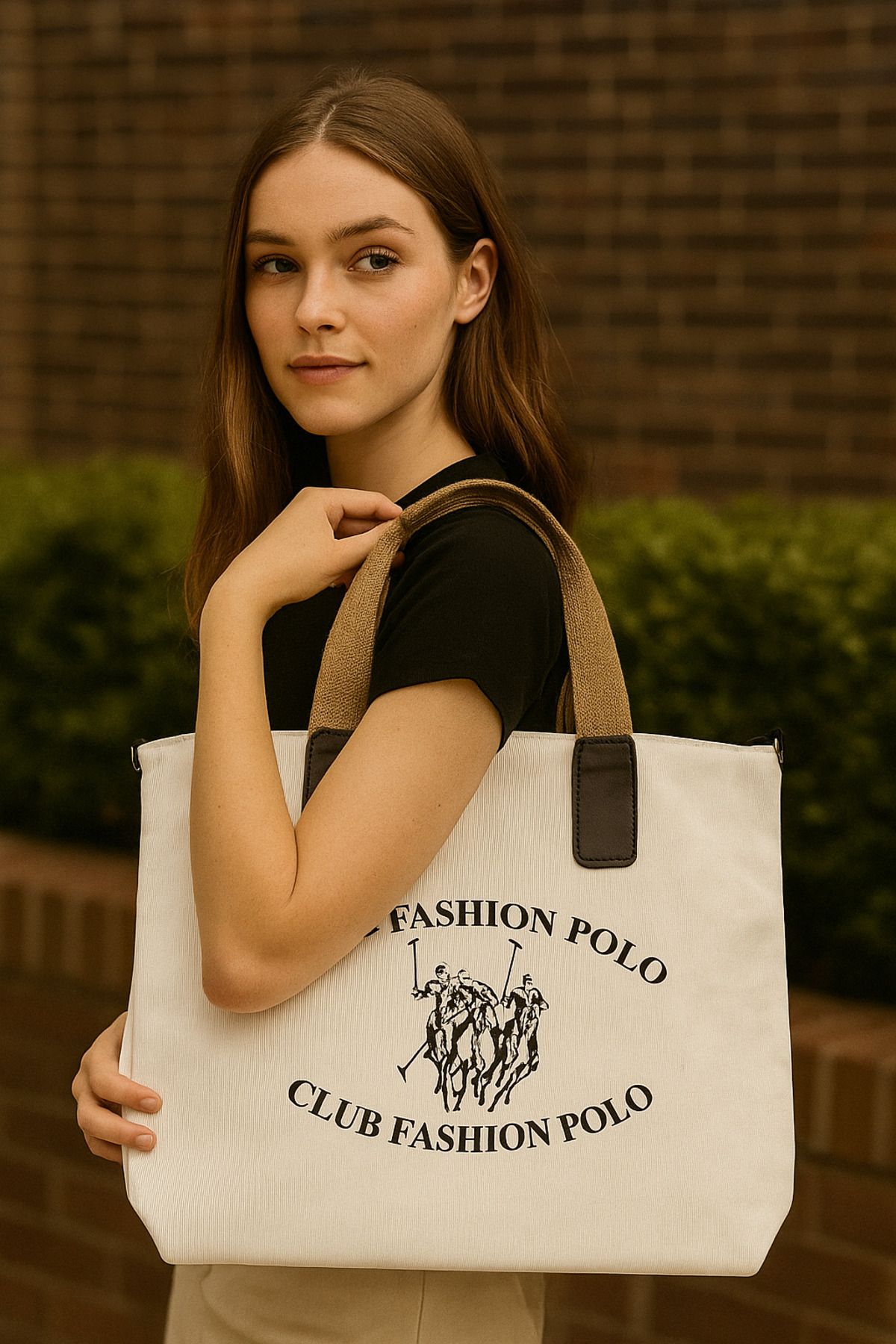 Nuva Land Club Fashion Polo Baskılı Çanta