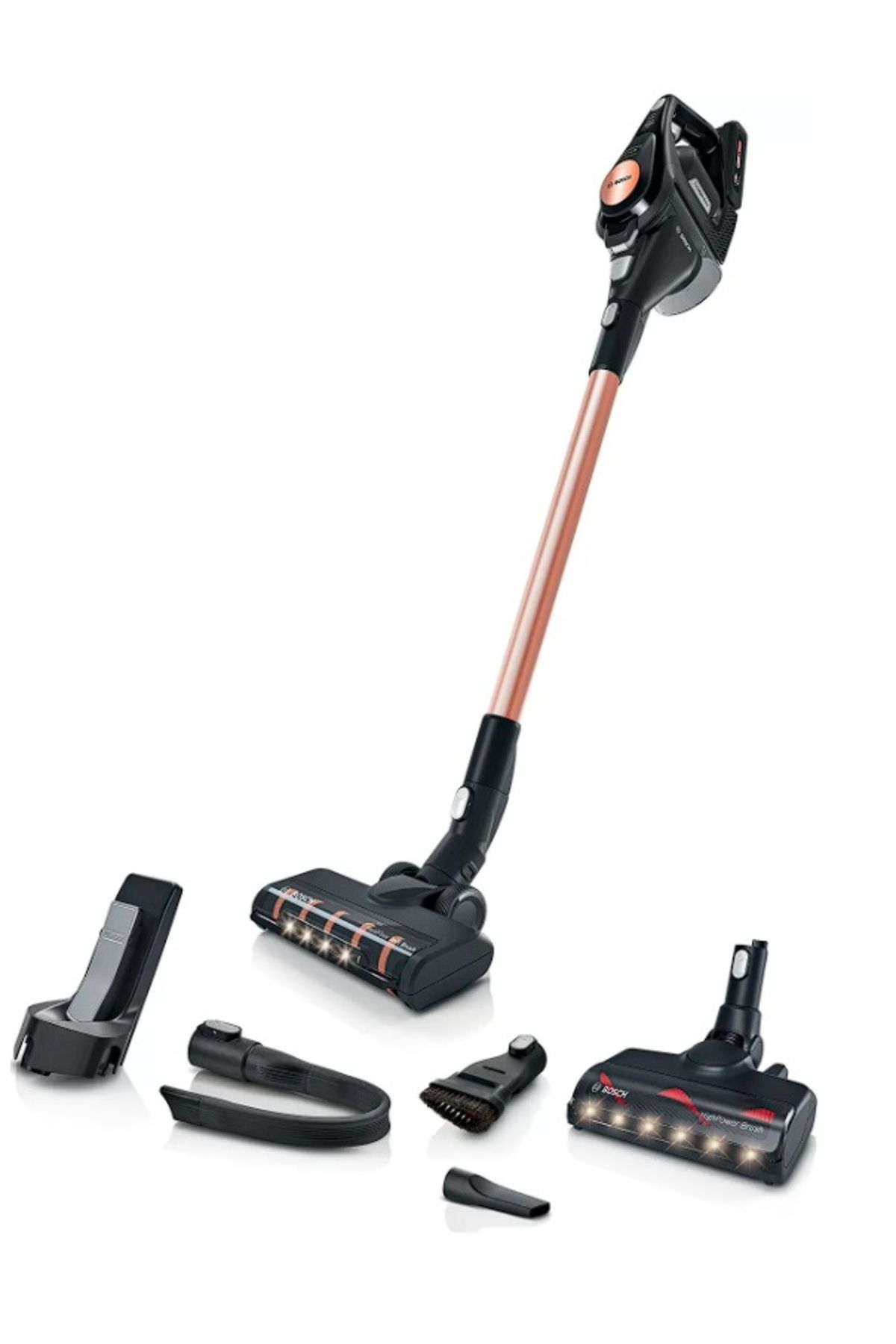 Bosch Yüksek performans TurboSpin motor Premium Series 8 Şarjlı Dikey Süpürge 10 yıl motor garanti