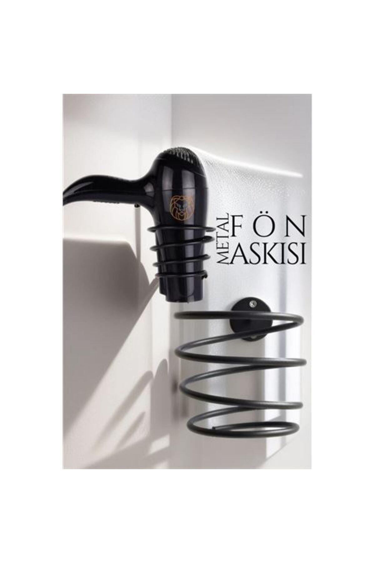 pazarella Metal Fön Askısı SİYAH