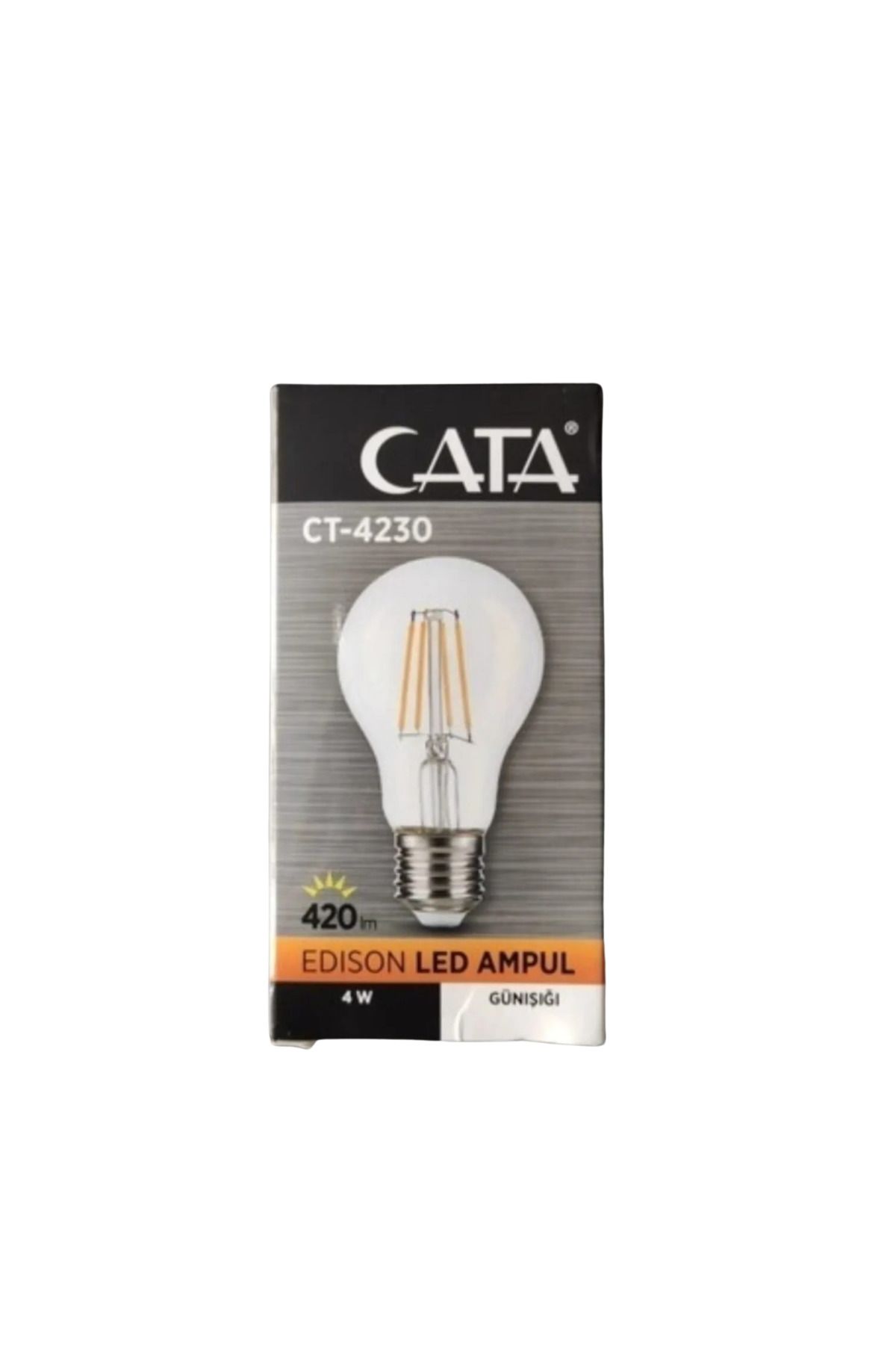 Cata CT-4230 4 Watt Rustik Ampul E27 Duy Uyumlu Led Gün Işığı Küçük Boy Genel Aydınlatma