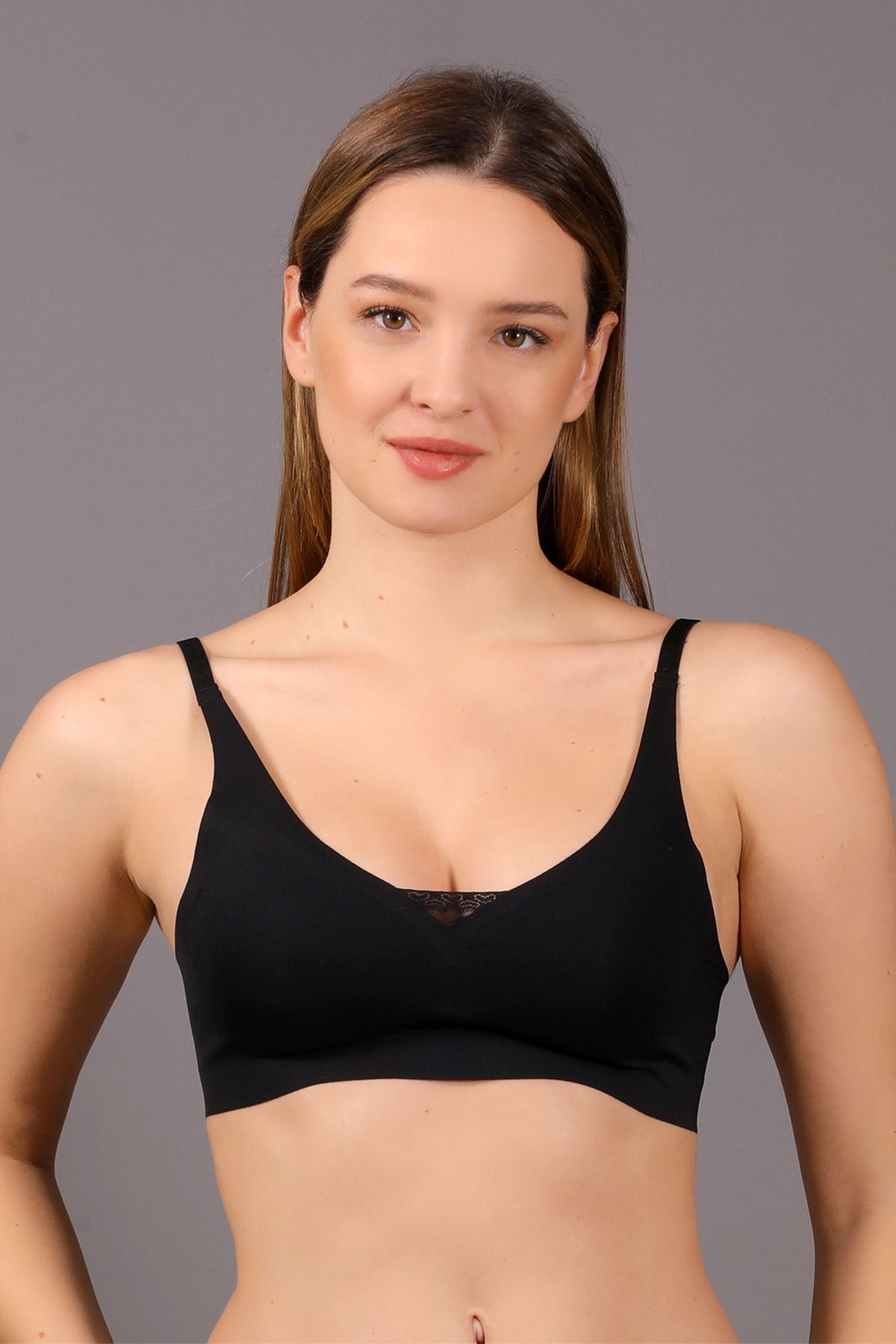 NEWBRA LINGERIE Kadın Desteksiz B Cup Balensiz Dikişsiz Lazer Çıkarılabilir Pedli Sütyen