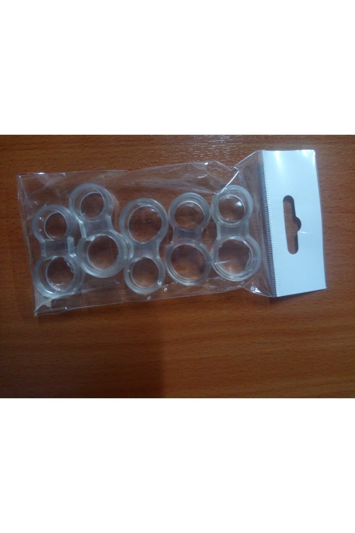 Mikasso Plastik Şeffaf (8) Kapı Kolu Tamponu 1 Paket 5 Adet