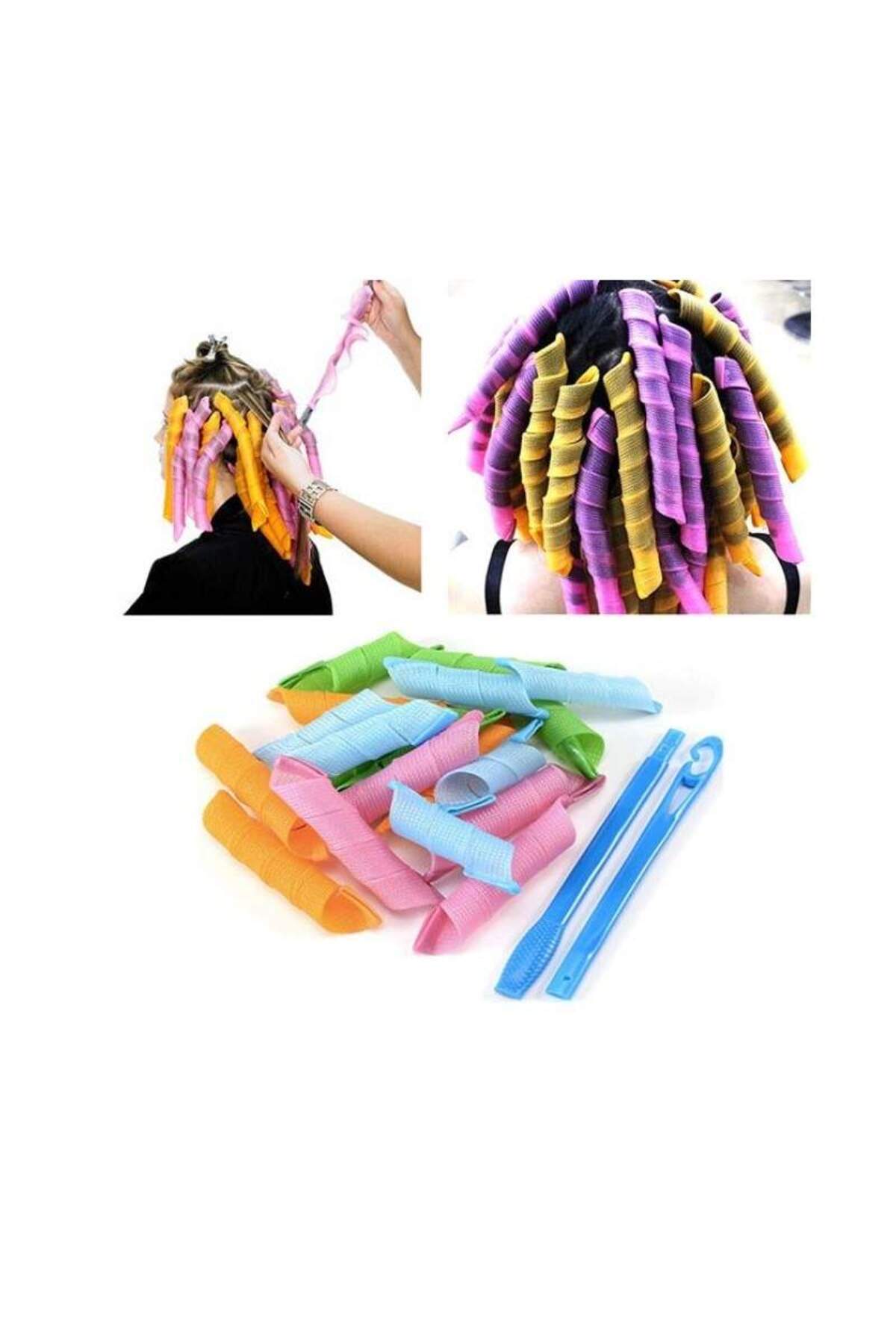 SIKS-Set of 16 SIKS® flexible curlers, easy to apply, multi-colored 4