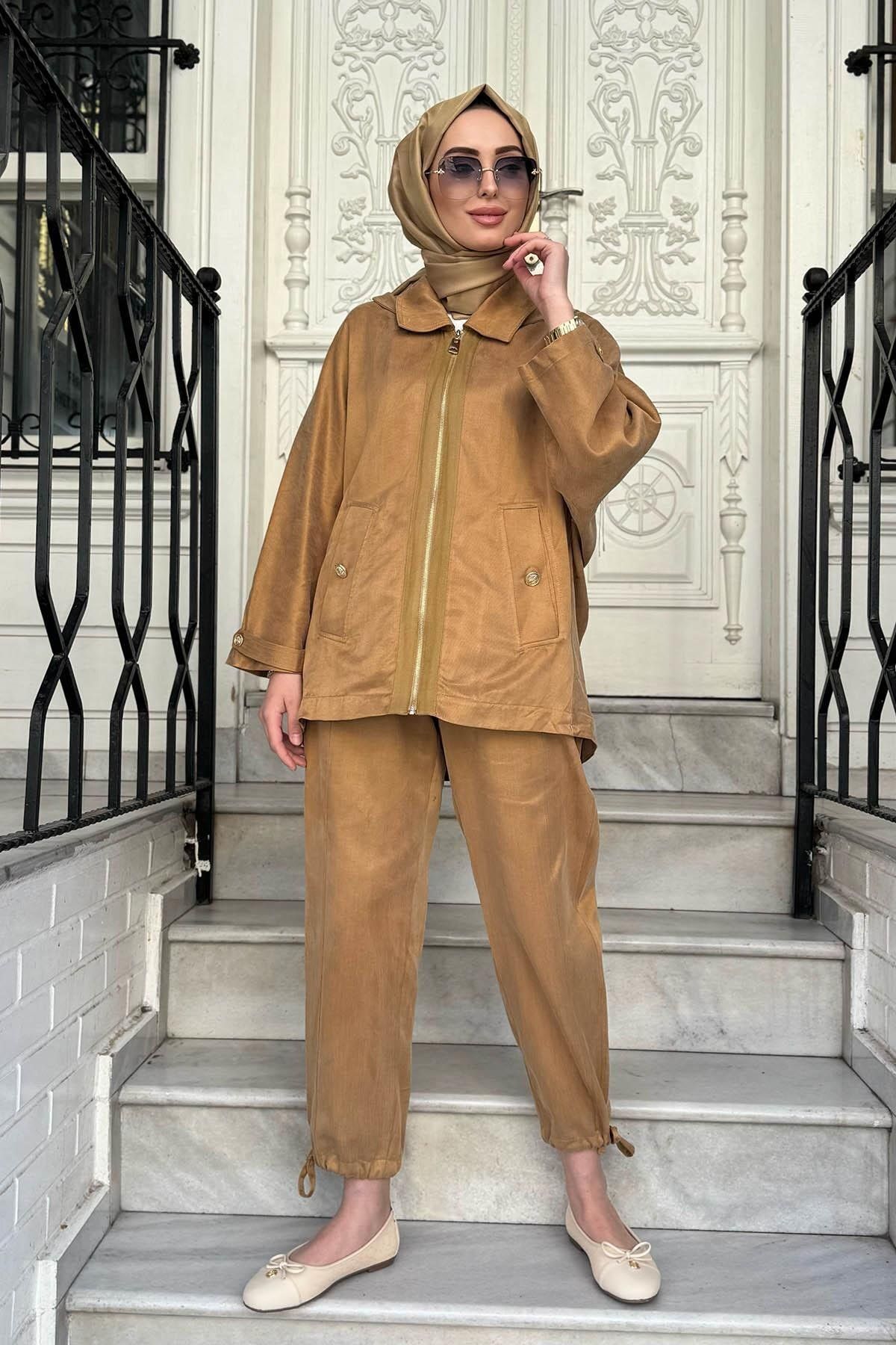 Venöve Rashel Takım 25SSCEK0006 Camel