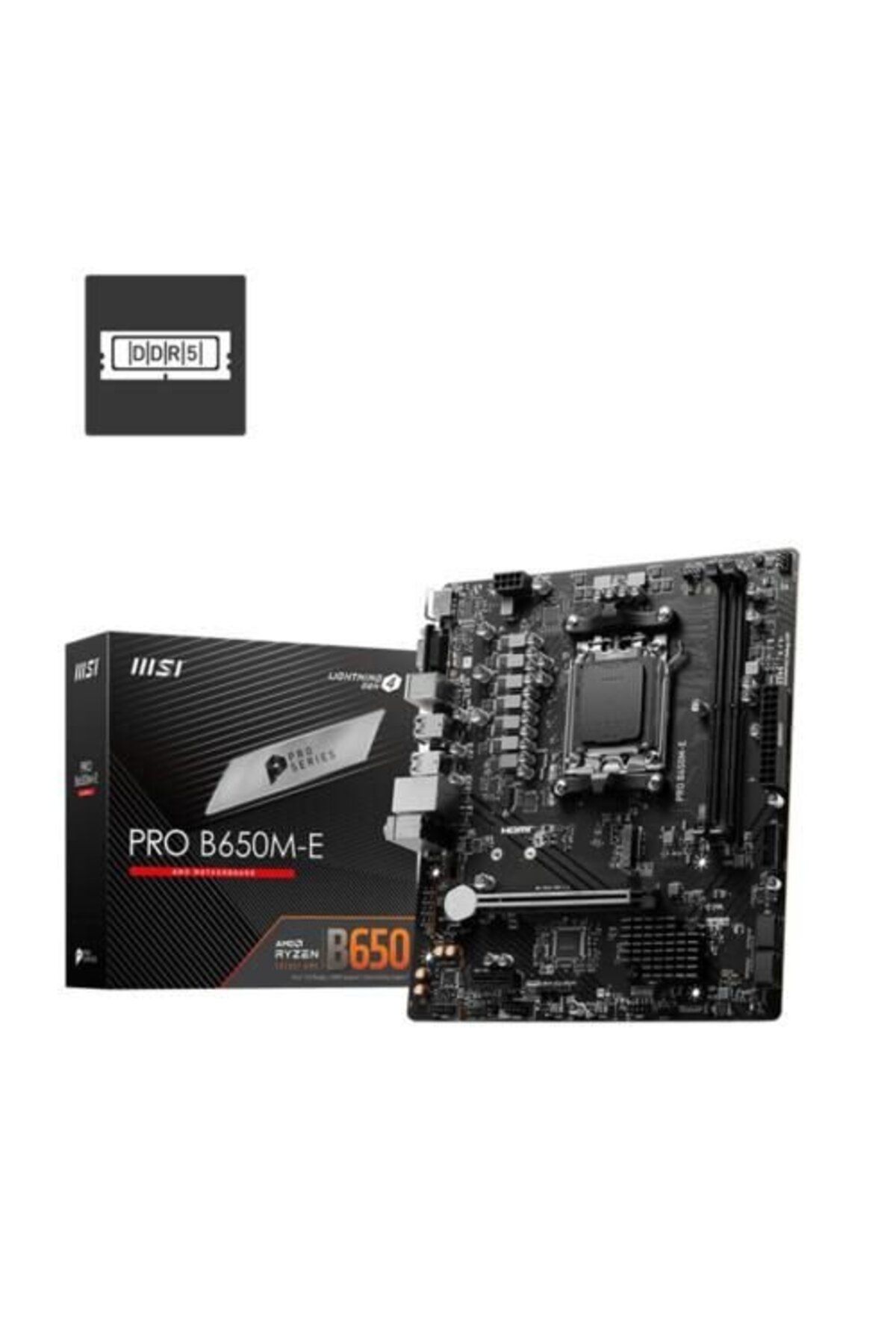 MSI PRO B650M-E DRR5 6800MHZ(OC) AM5 HDMI VGA mATX