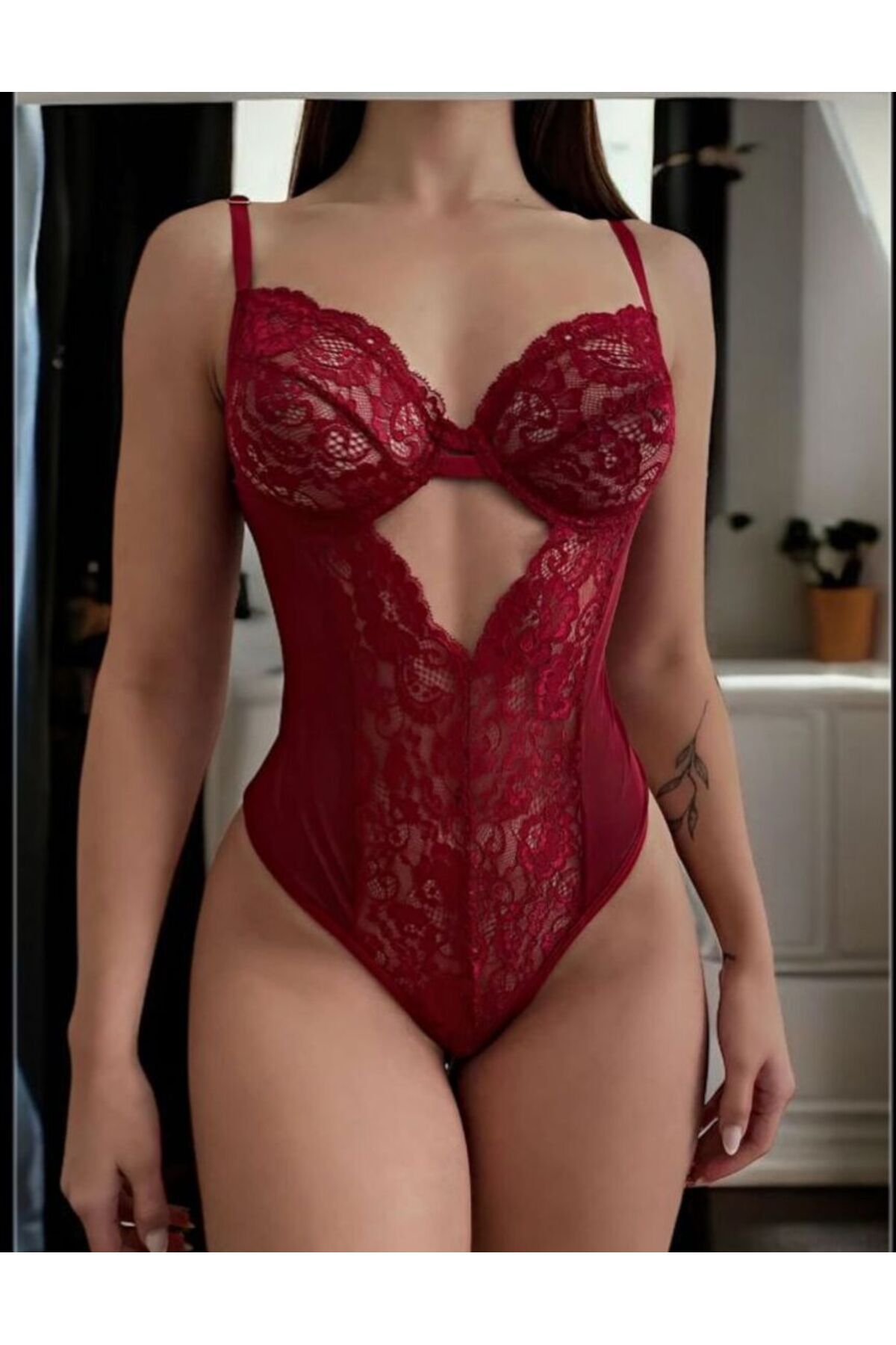 Lotiva Wear Dantel Detaylı Kadın Body Suit