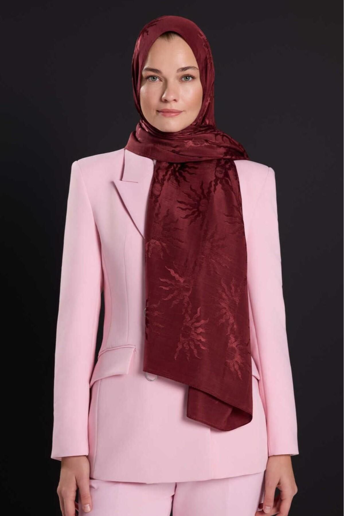 Imannoor İmannoor Güneş Doğarken Shiny Jakar Şal 70x200