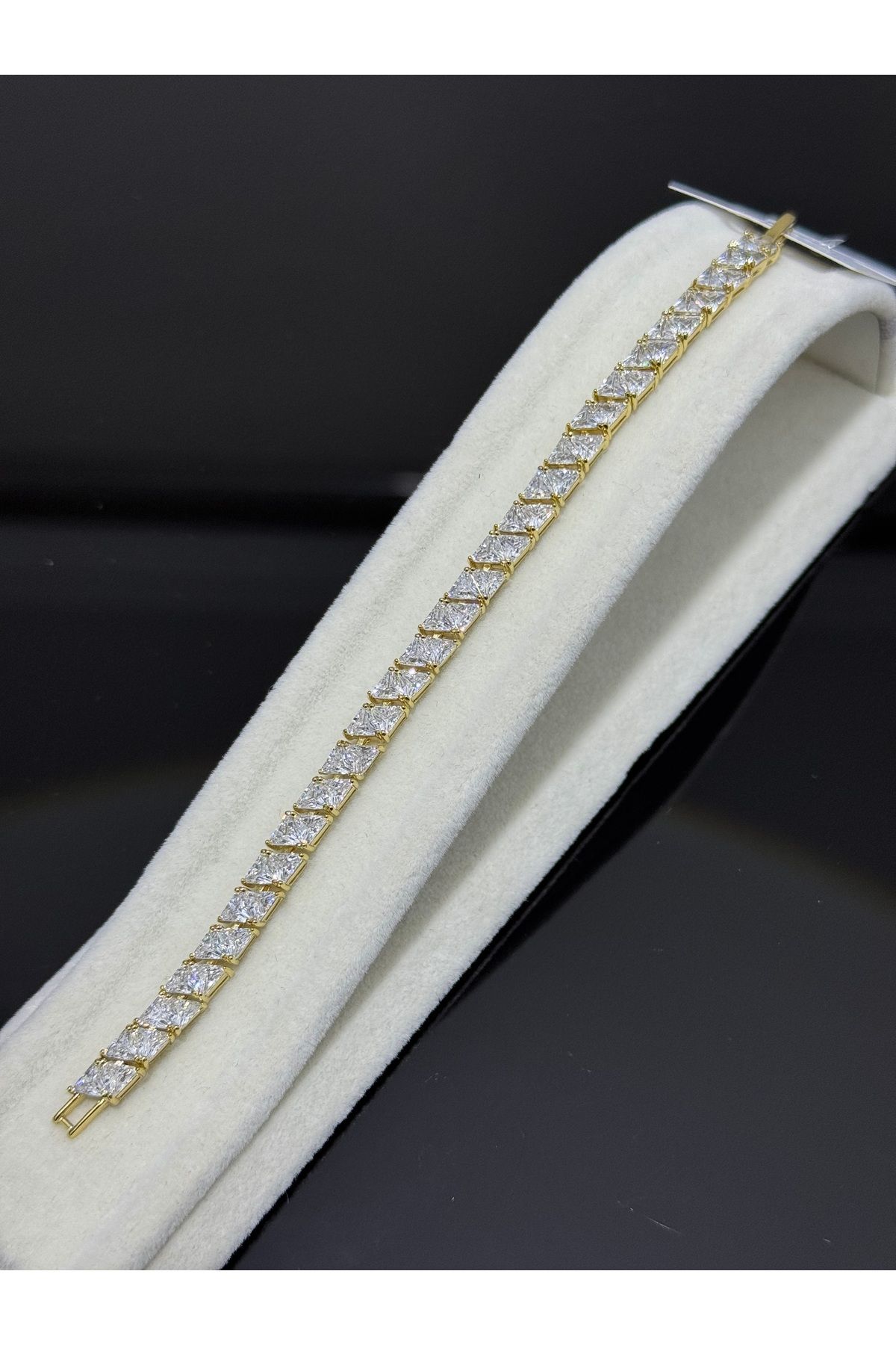 XUPING JEWELRY 18K zirkon taşlı gold bileklik paslanmaz kararmaz